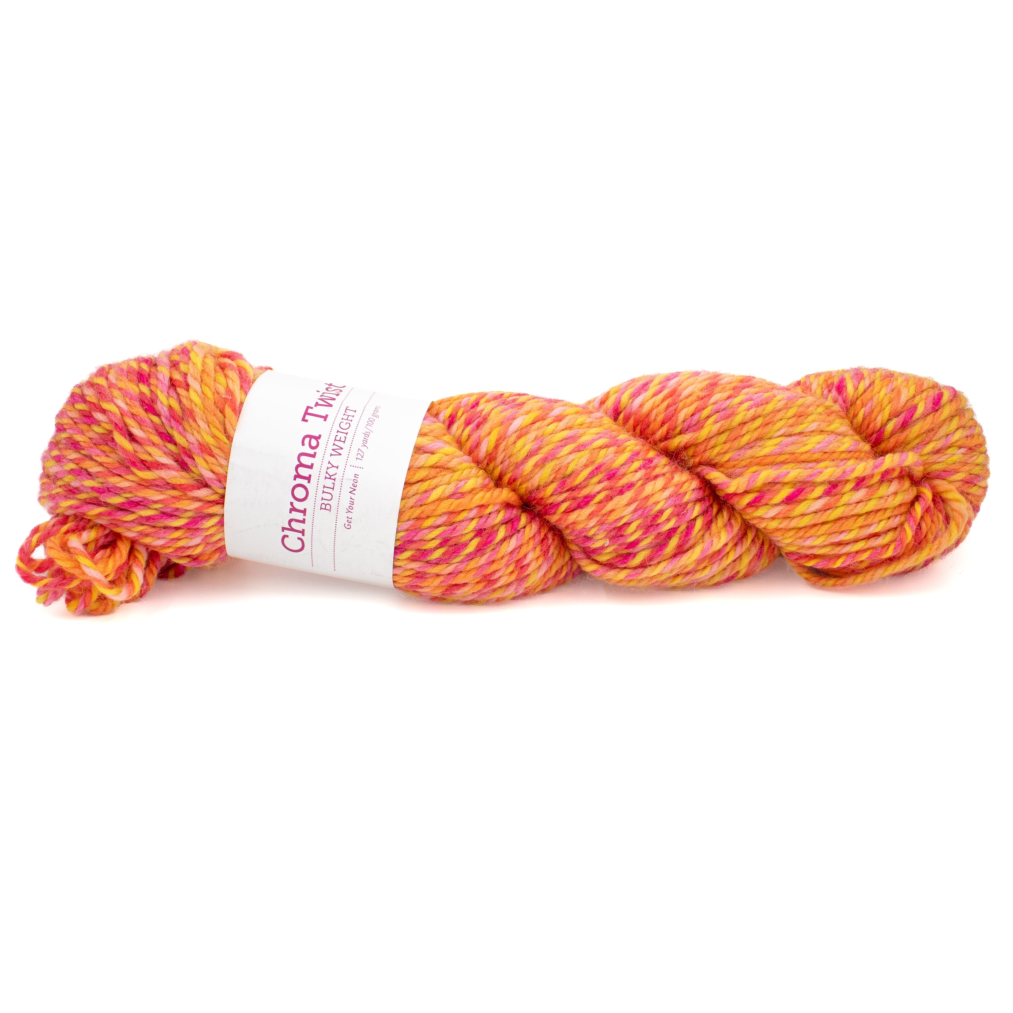 Knit Picks Chroma Twist Bulky in Get Your Neon