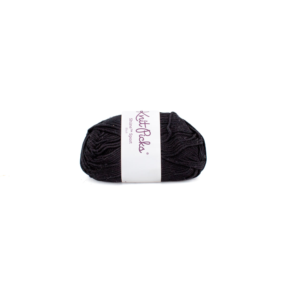 Knit Picks Shine Sport in Black