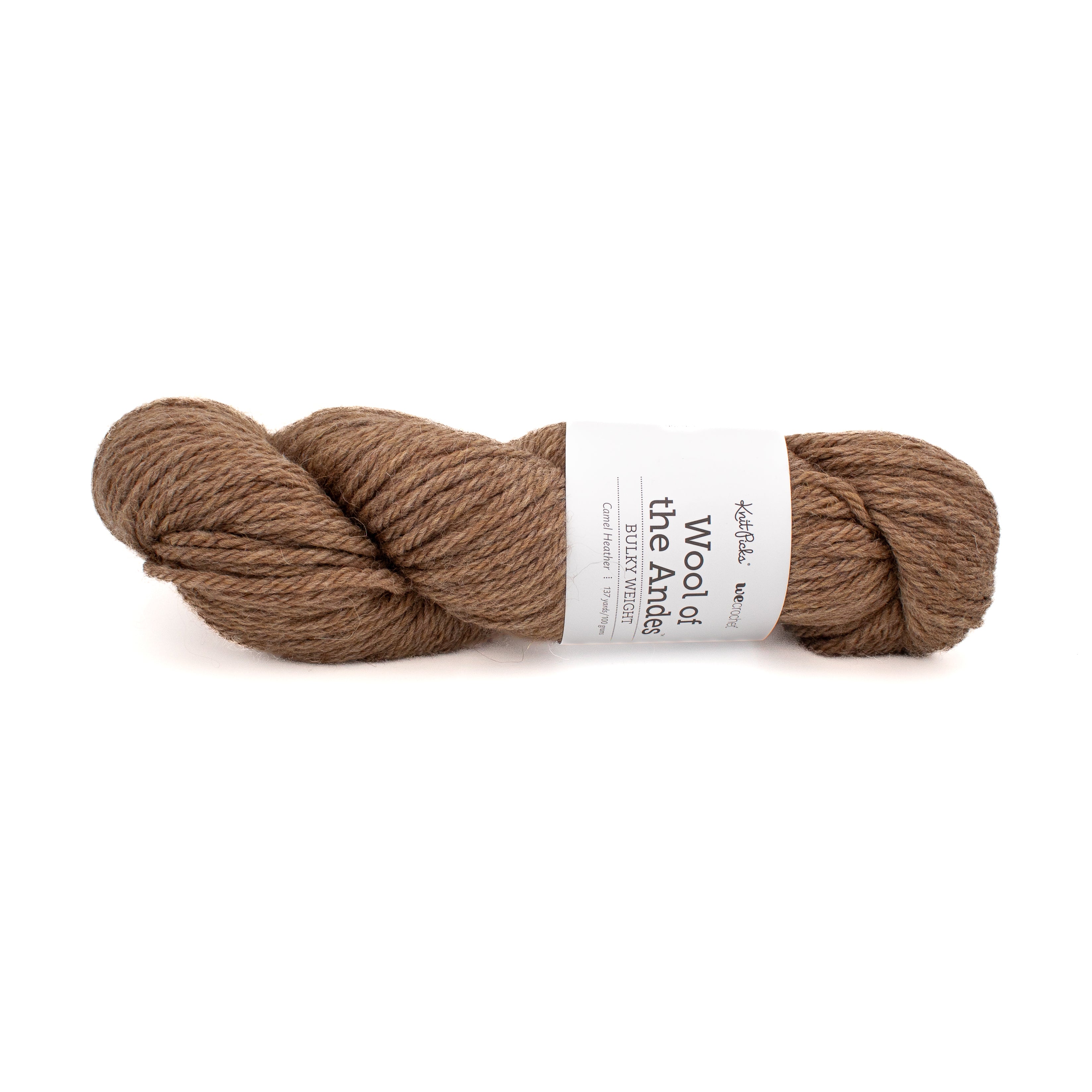 Knit Picks Wool of the Andes Bulky in Camel Heather