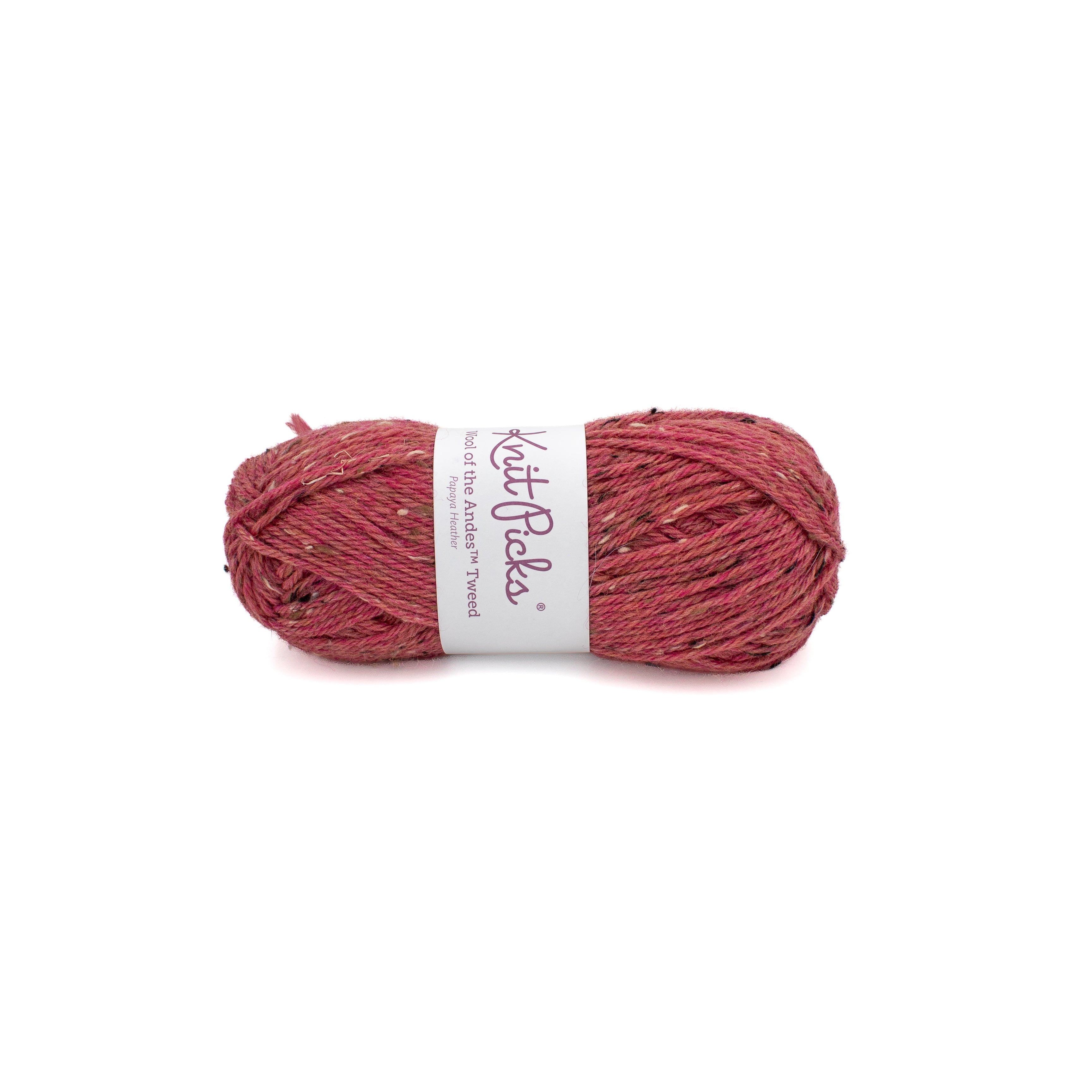 Knit Picks Wool of the Andes Tweed in Papaya Heather