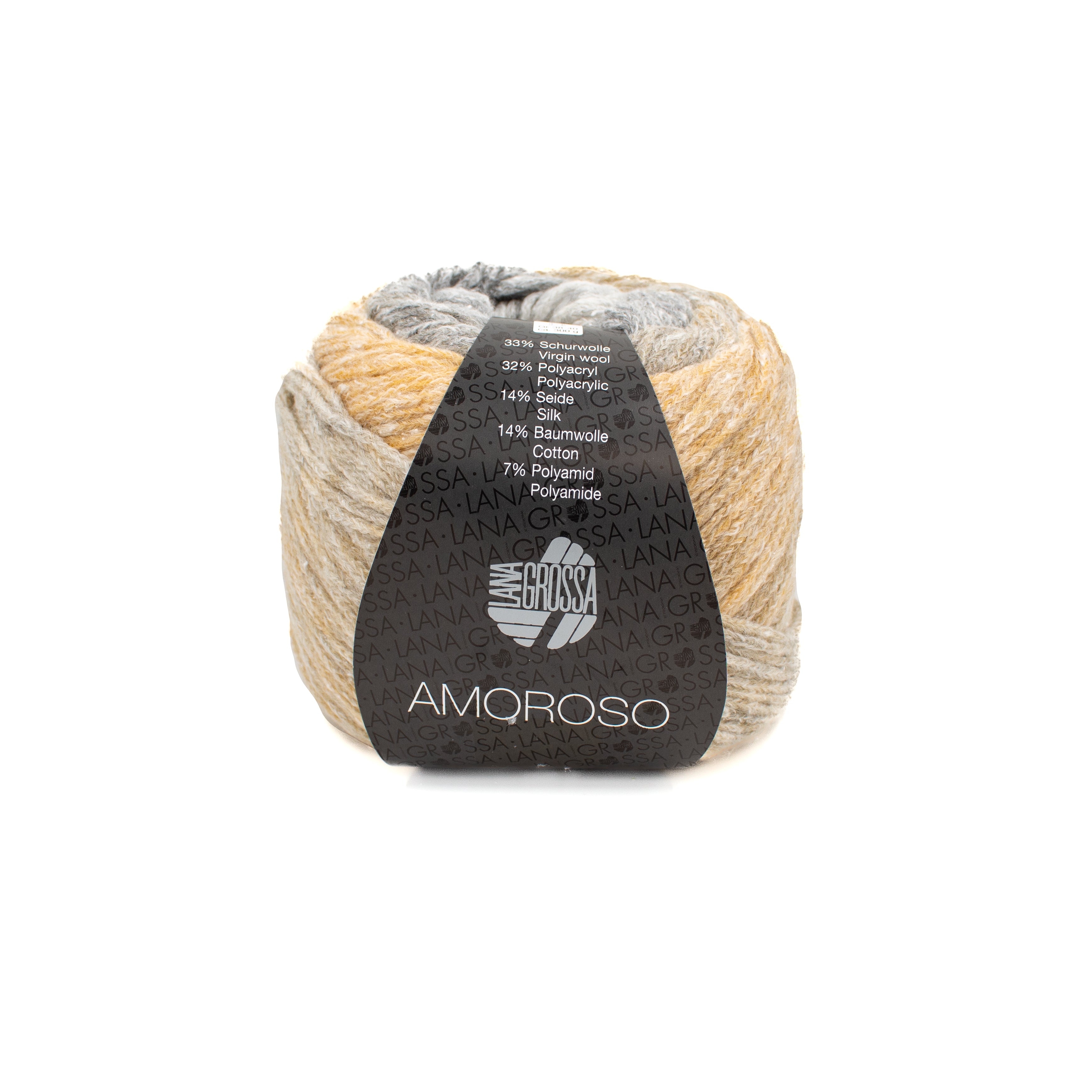 Lana Grossa Amoroso in Yellow and Silver