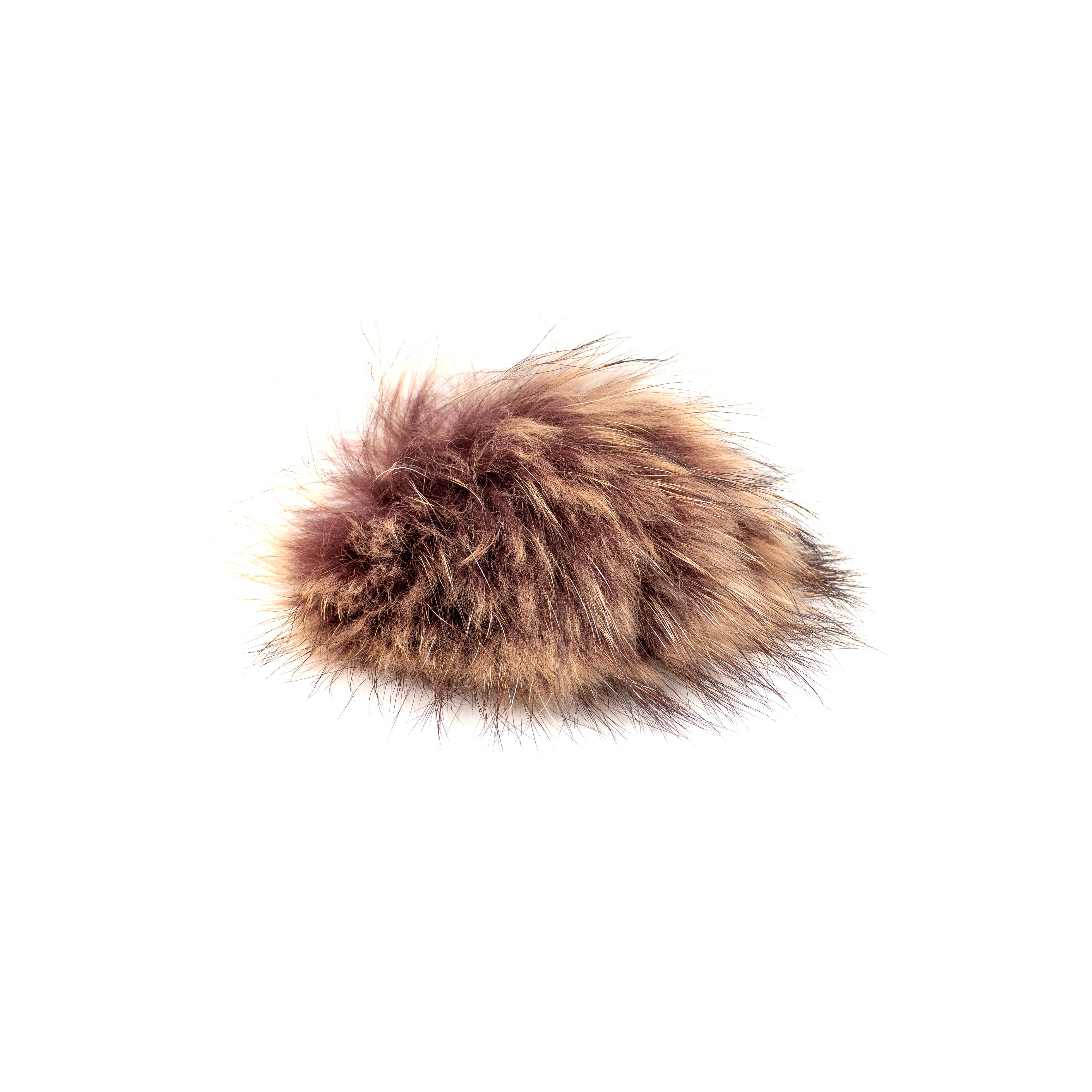 Lana Grossa Finnracoon Pom Pom with Snap in Chestnut