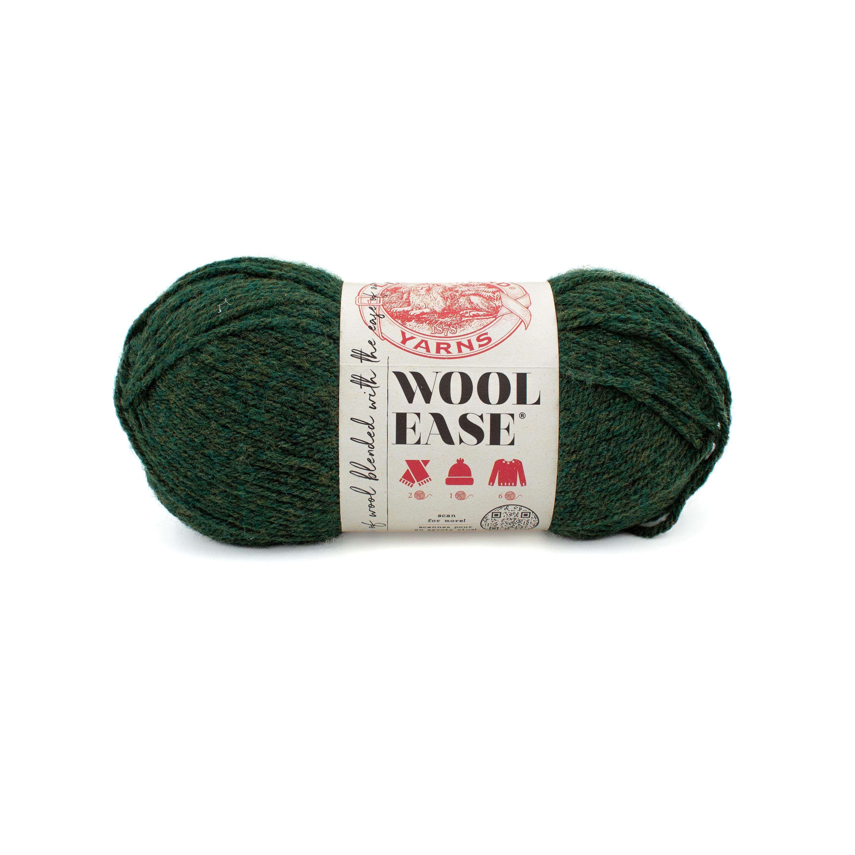 Lion Brand Wool Ease in Forest Green Heather