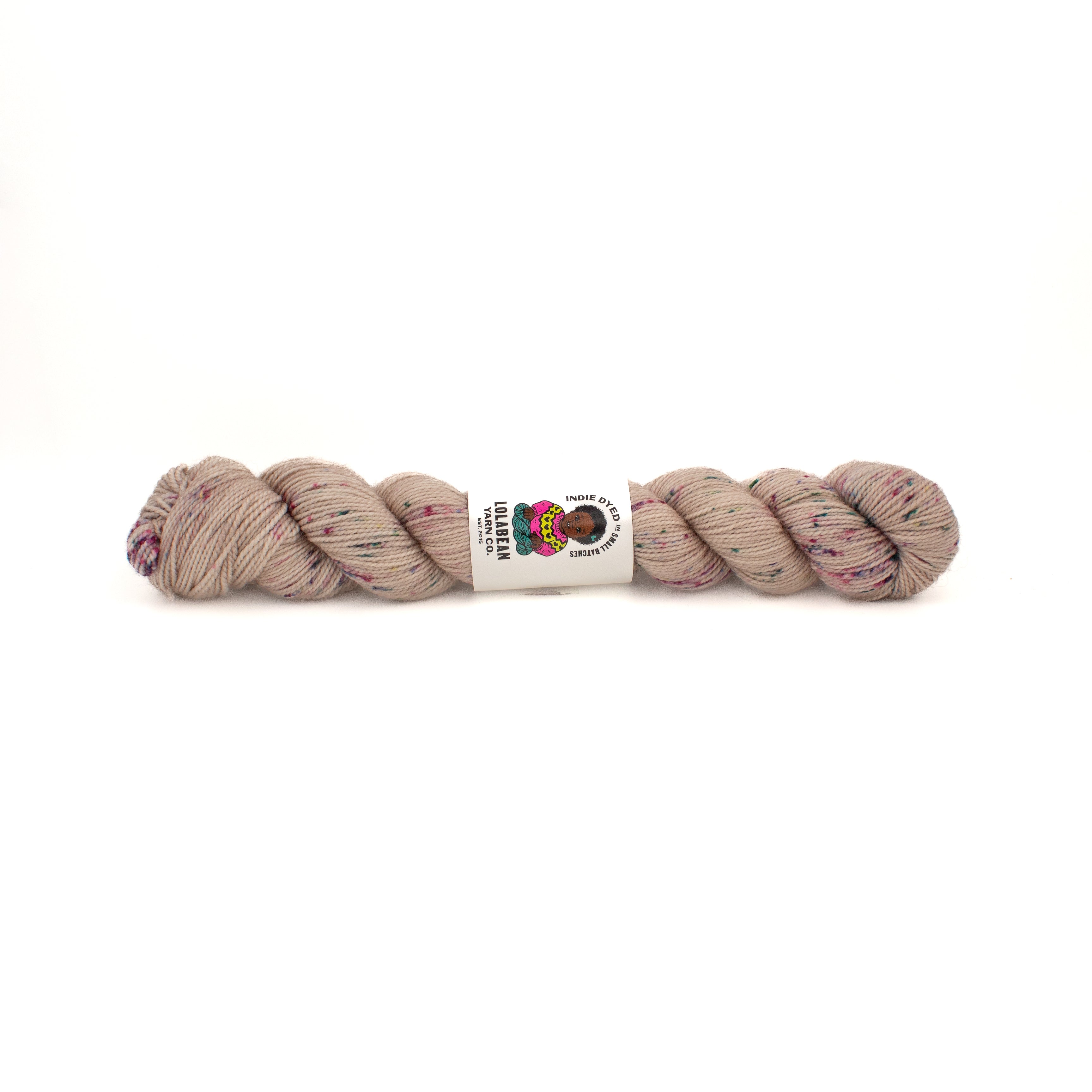 Lola Bean Yarn Co. Bean Sprout Fingering in Fountain Grass