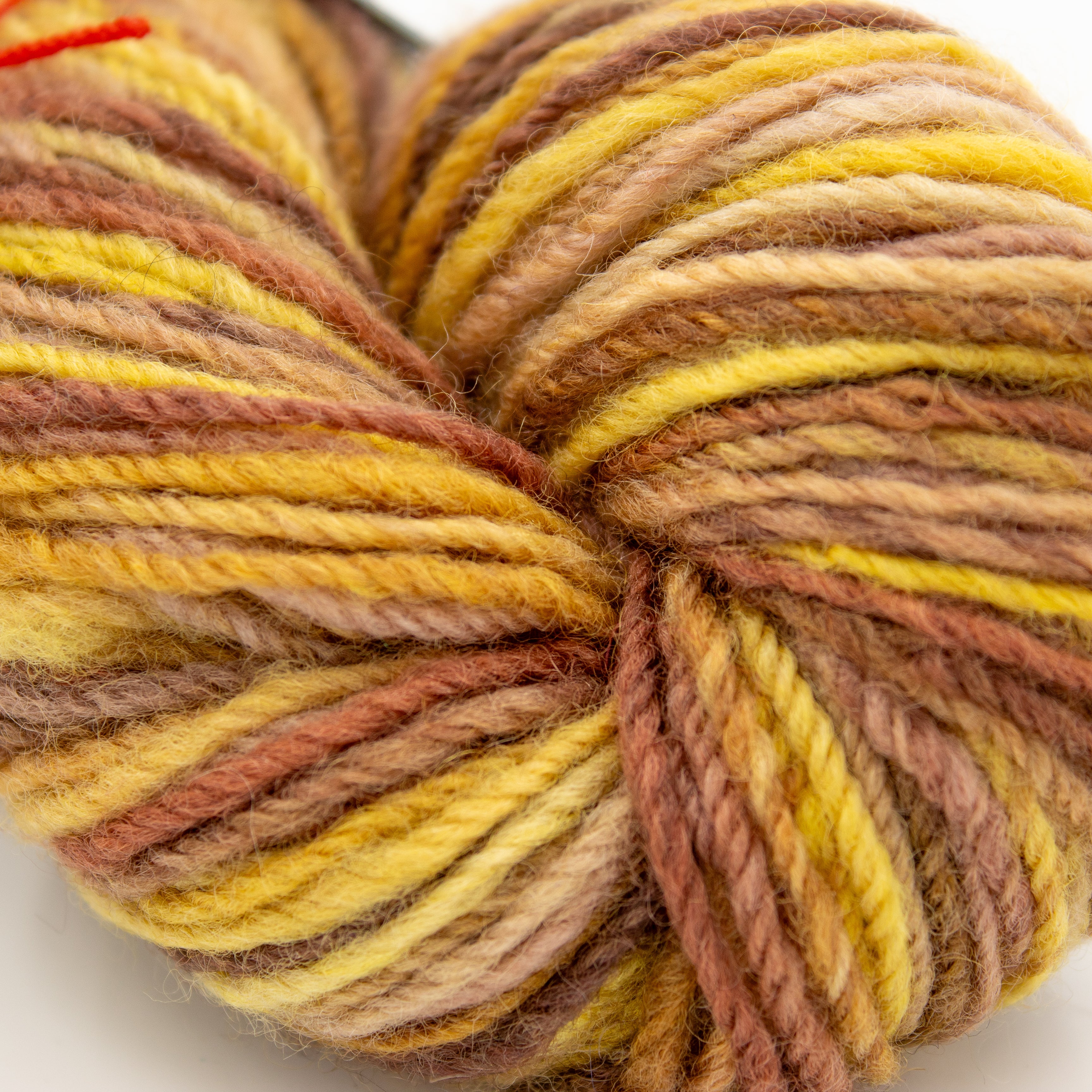 Melody Owens Knits Handspun in Browns and Yellows
