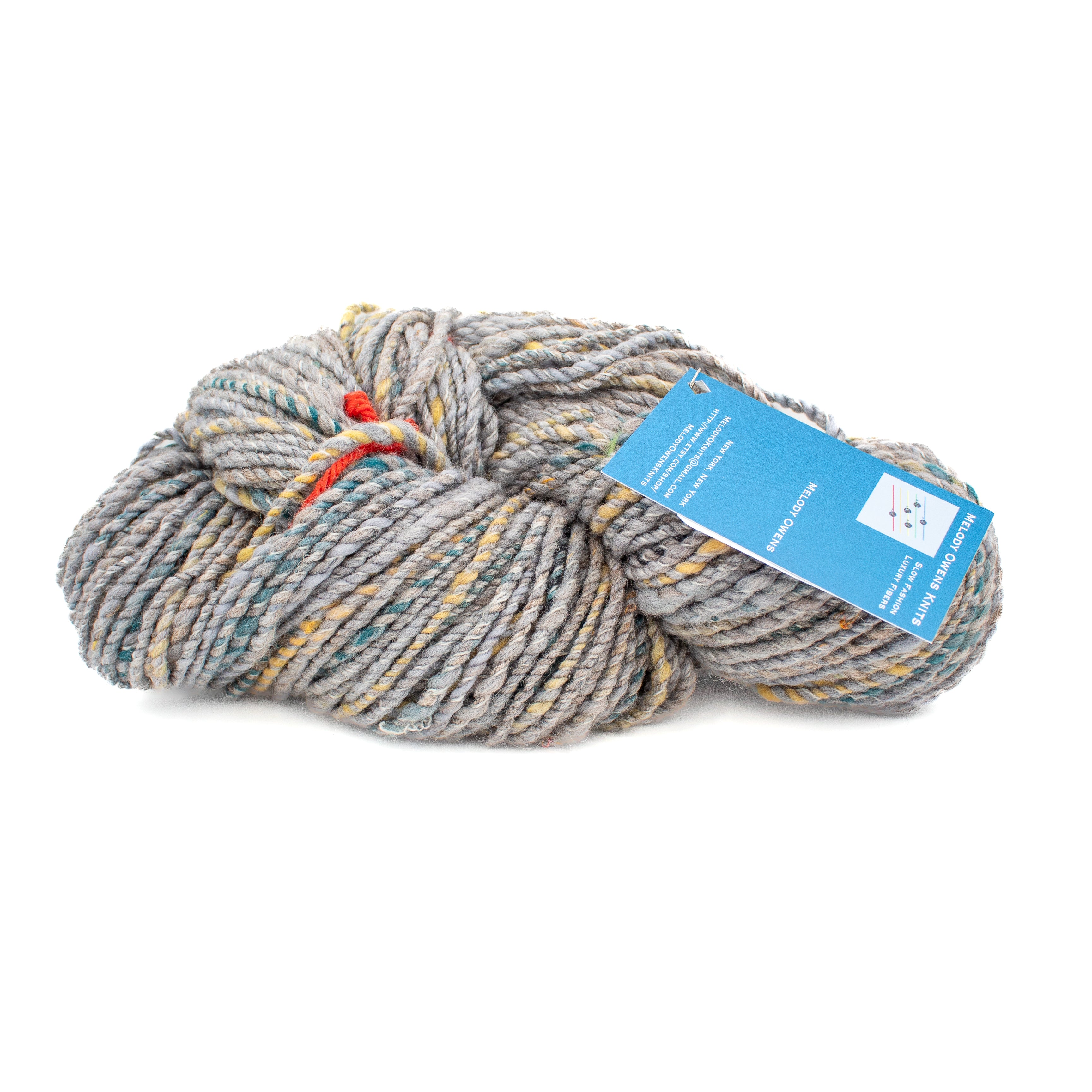 Melody Owens Knits Handspun in Grey Multi (80g)