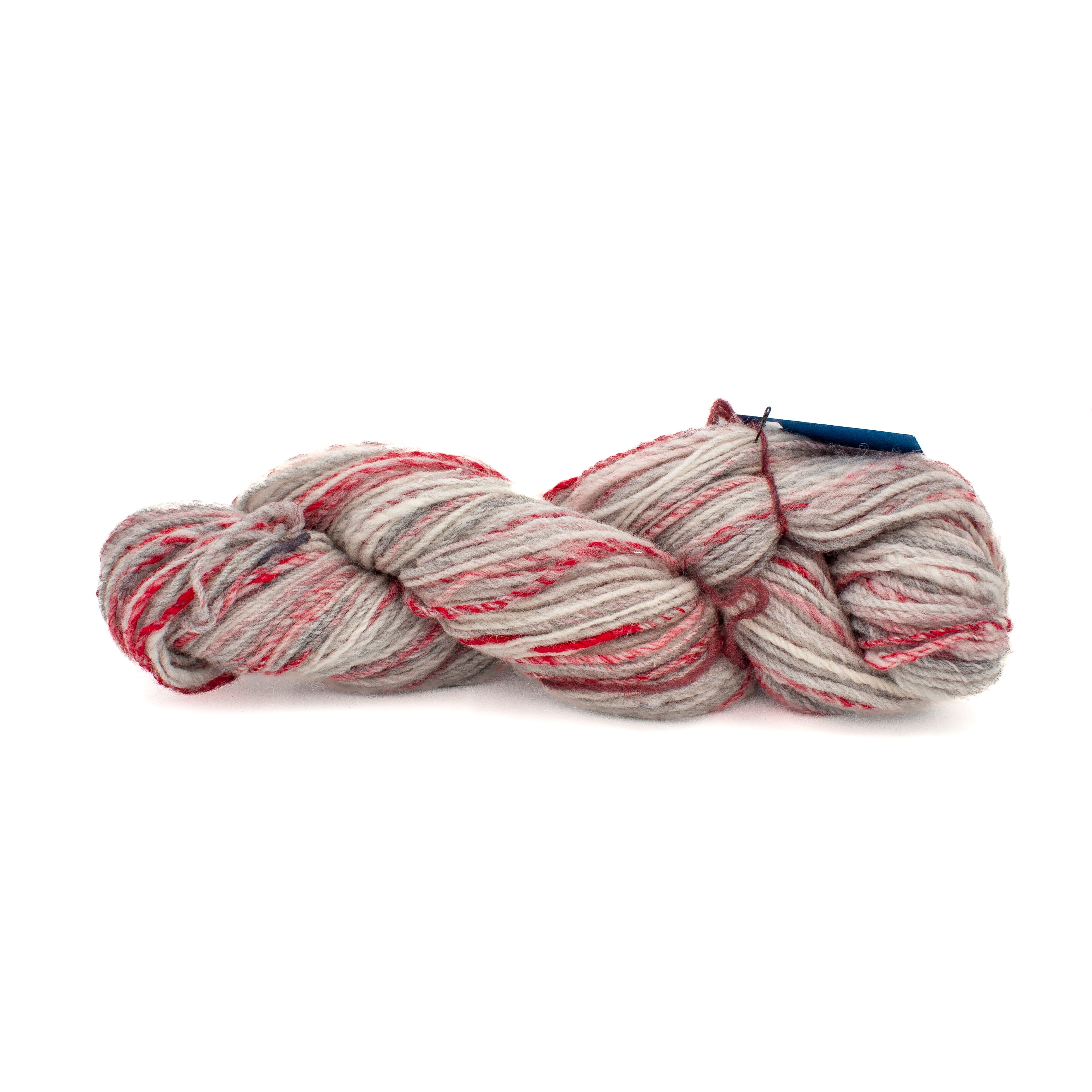 Melody Owens Knits Handspun in Red and Grey (60g)