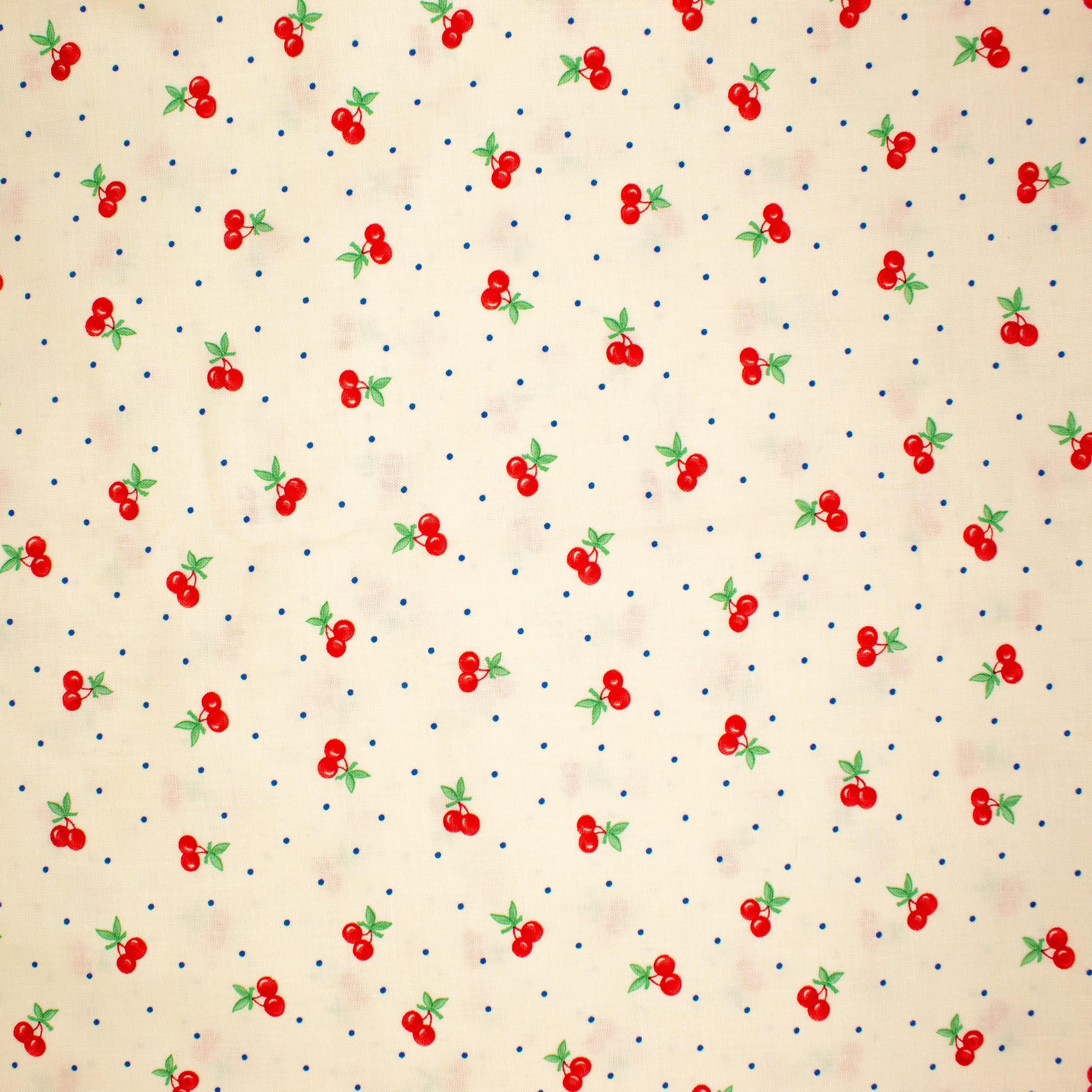 Moda 30's Playtime Cherry Dot Cotton Remnant - 1.4 yds