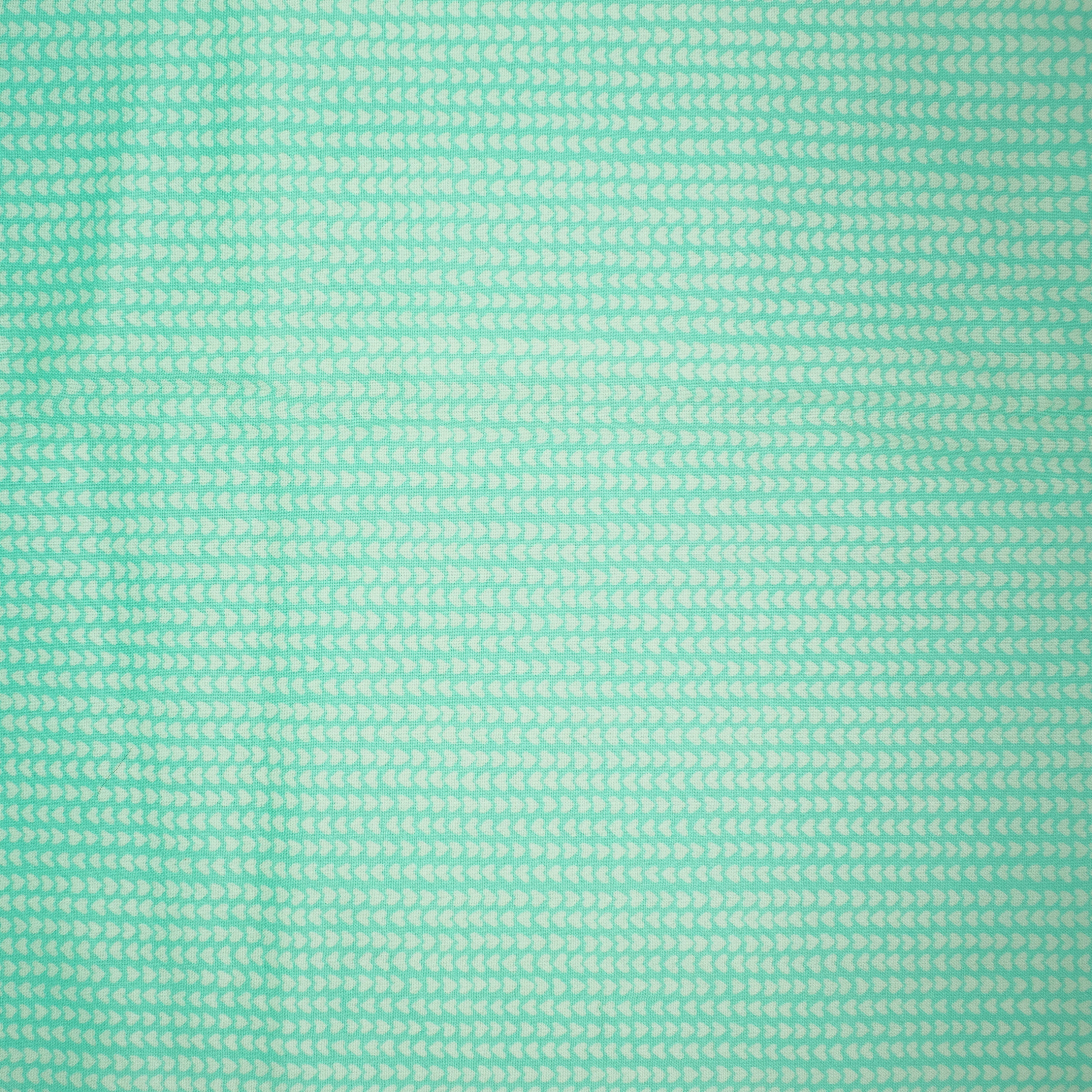 Moda Llama Love Aqua Heart Cotton