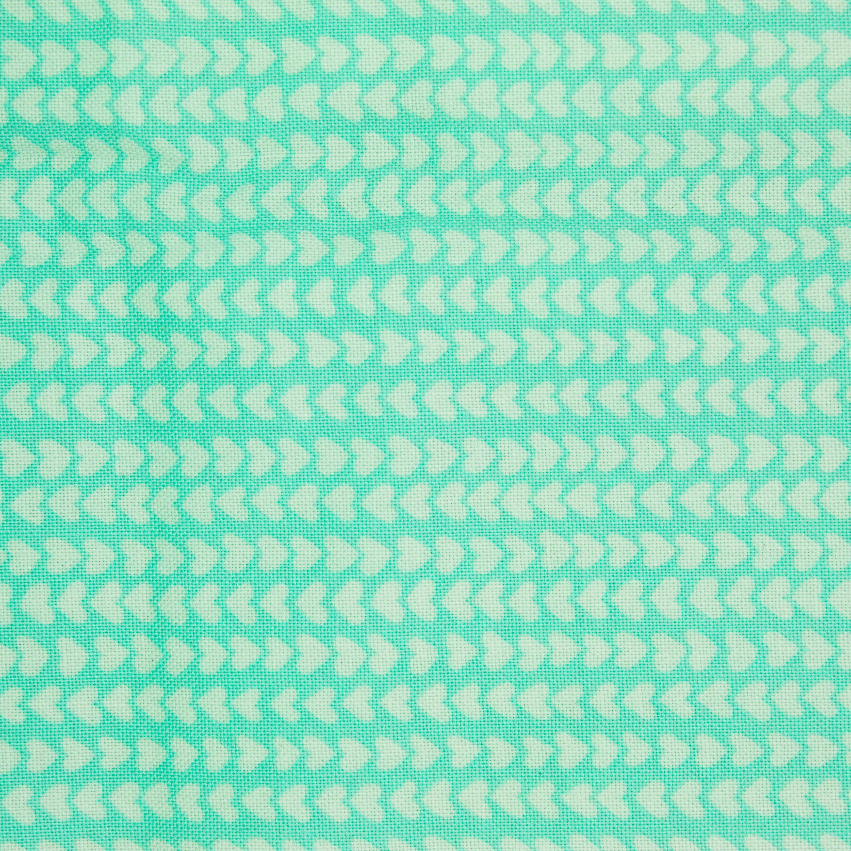 Moda Llama Love Aqua Heart Cotton