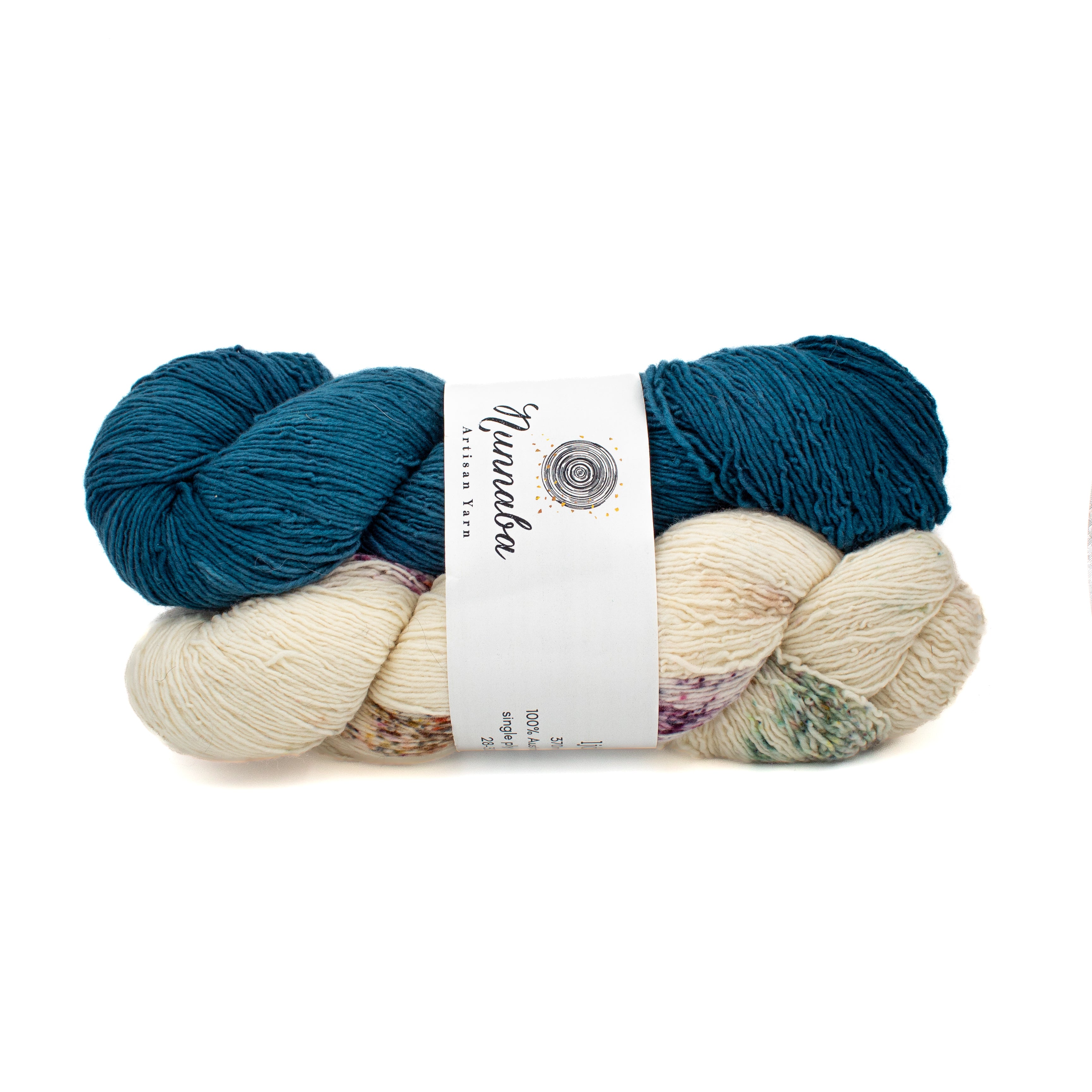 Nunnaba Artisan Yarn Twist Singles Set in Ljos + Sjo