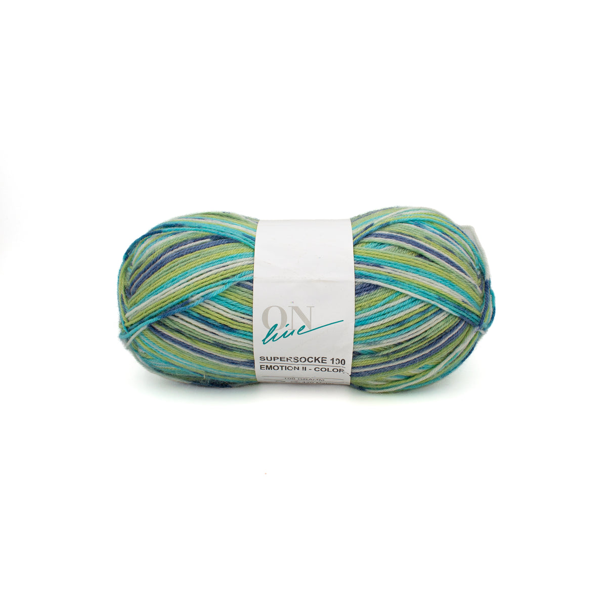 OnLine Supersocke 100 Emotion II Color in Blue Green White