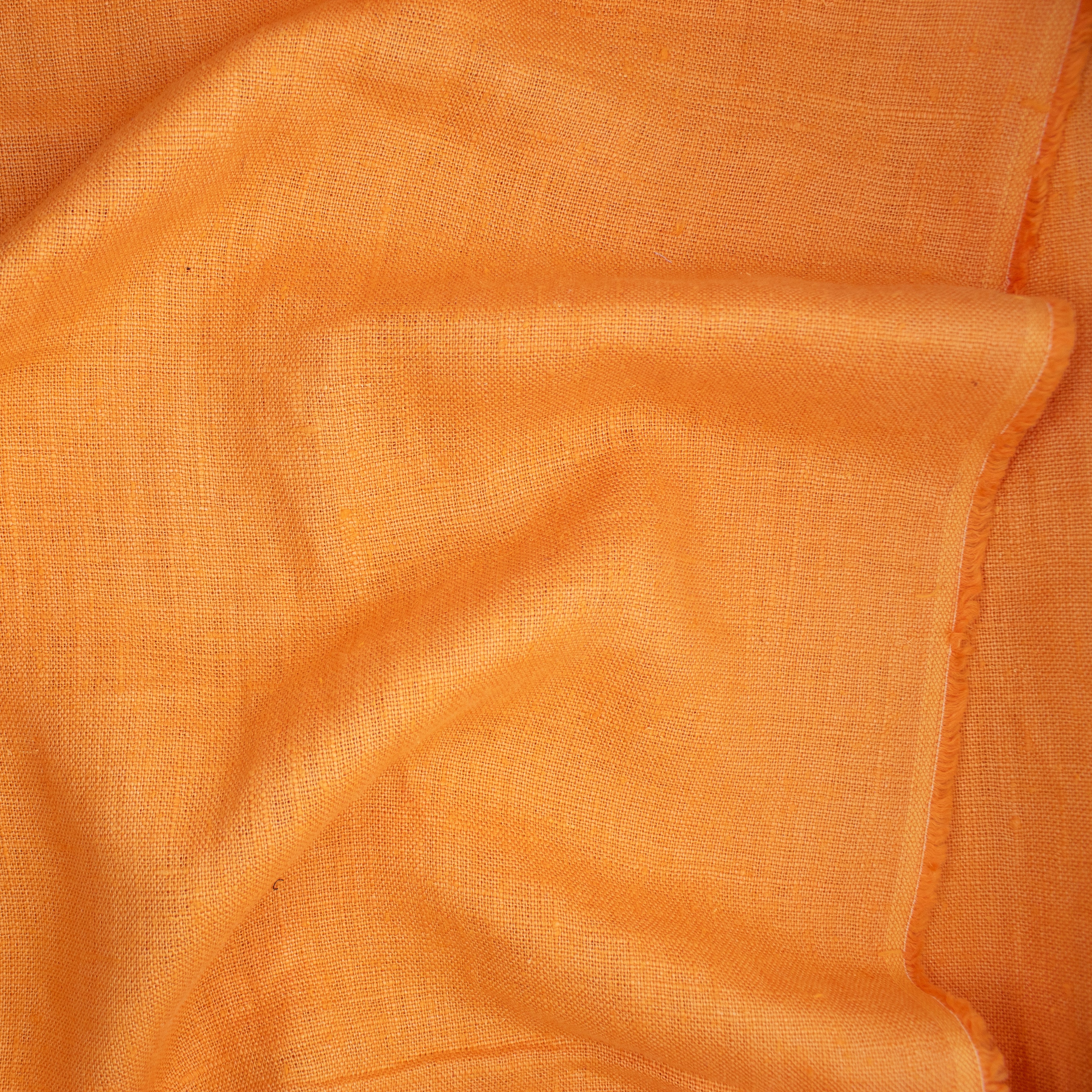 Orange Linen or Linen Blend Woven