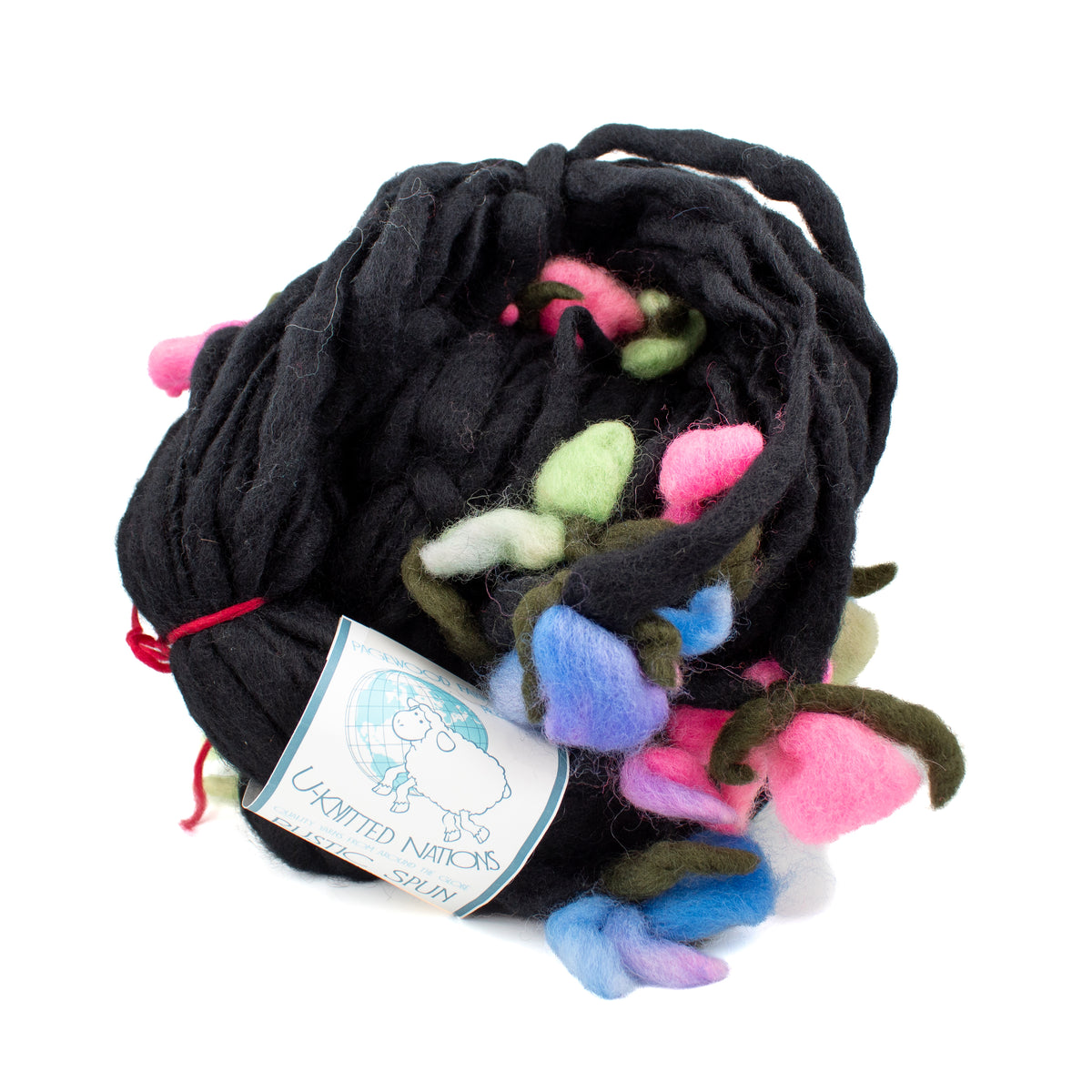 Pagewood Farm U-Knitted Nations Rustic Spun in Black/Bright