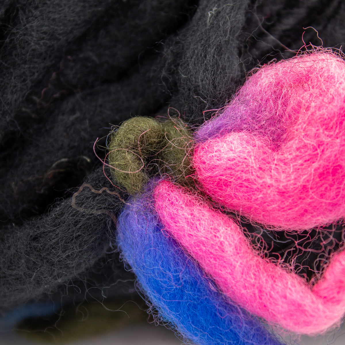 Pagewood Farm U-Knitted Nations Rustic Spun in Black/Bright