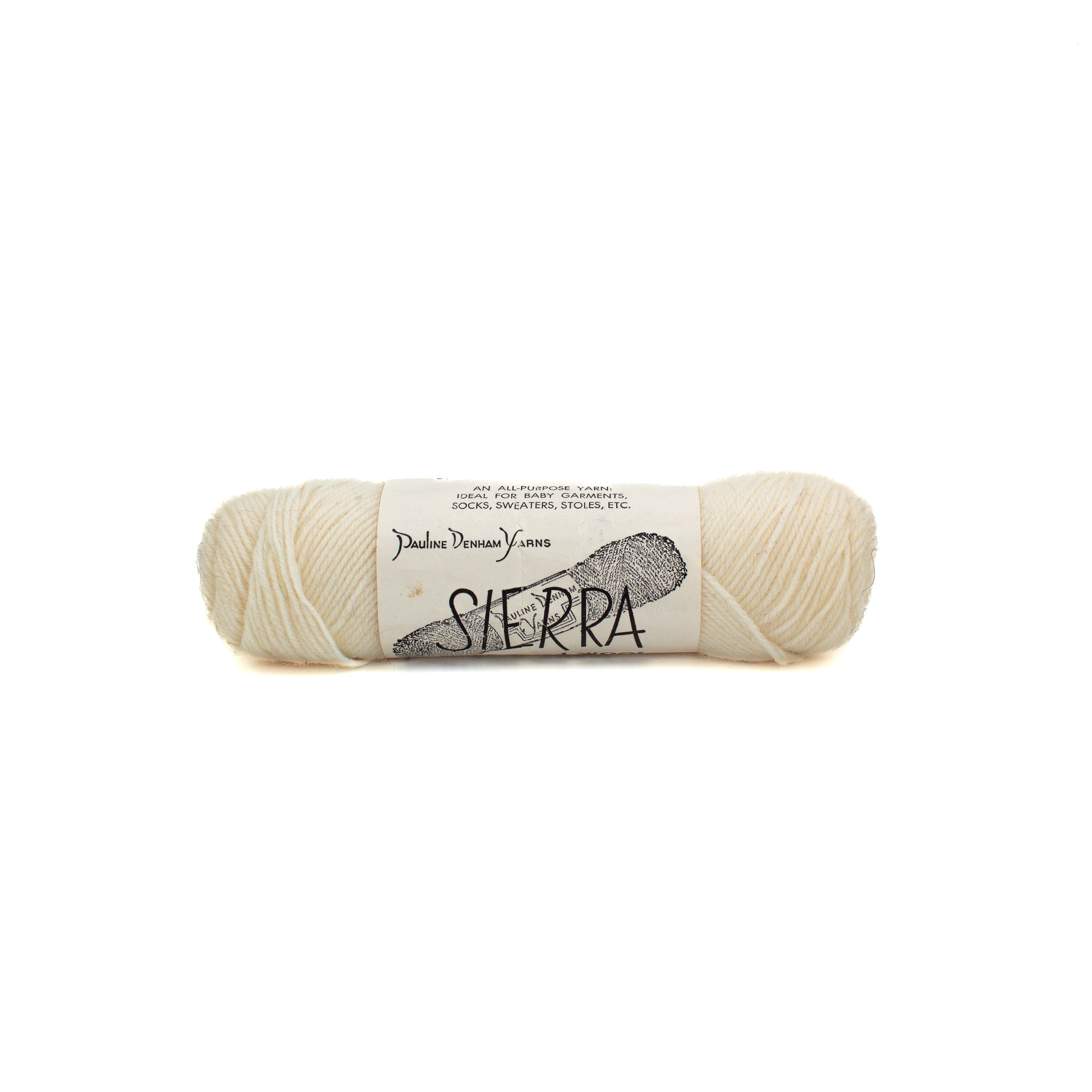 Pauline Denham Yarns Sierra in White