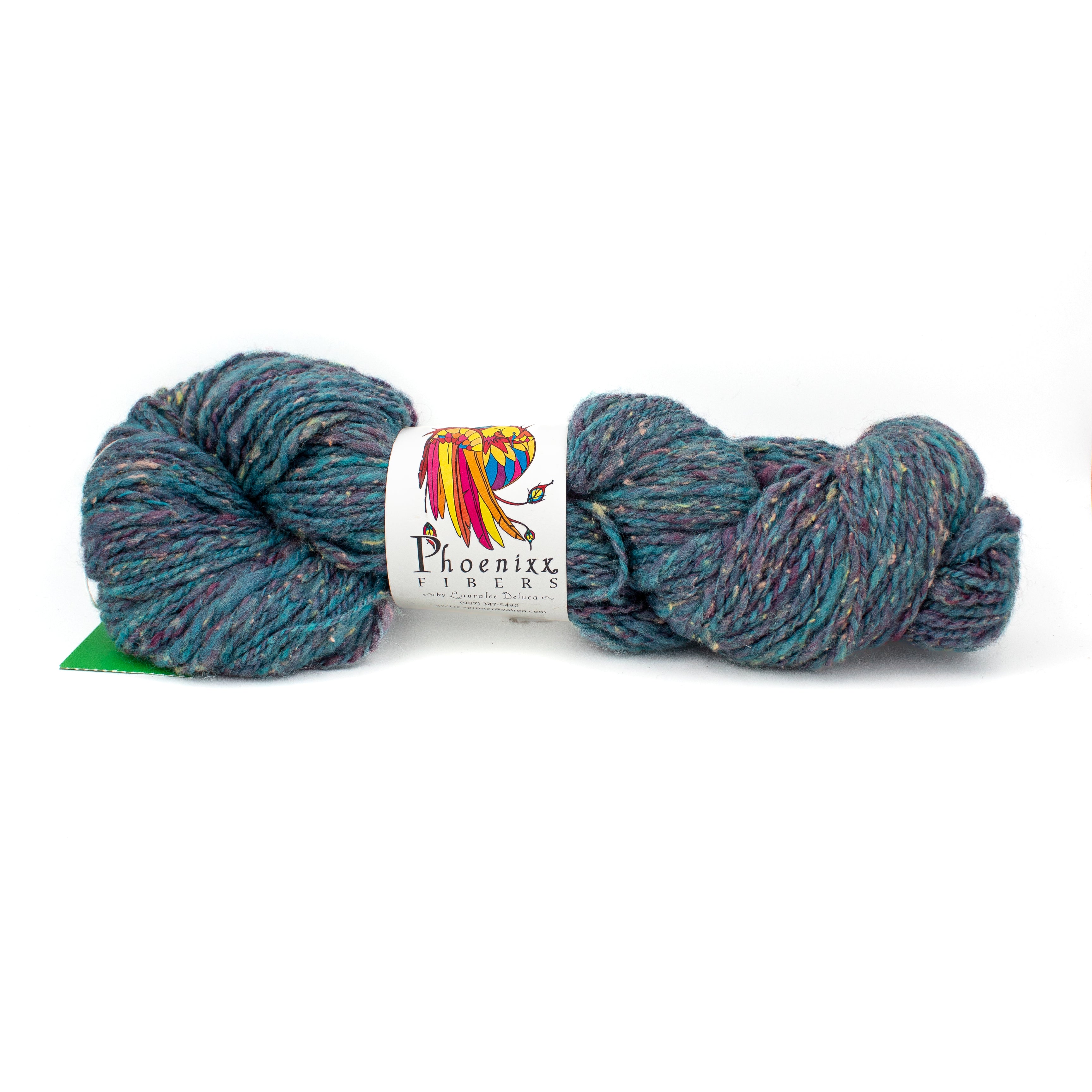 Phoenixx Fibers Handspun #3 in Teal