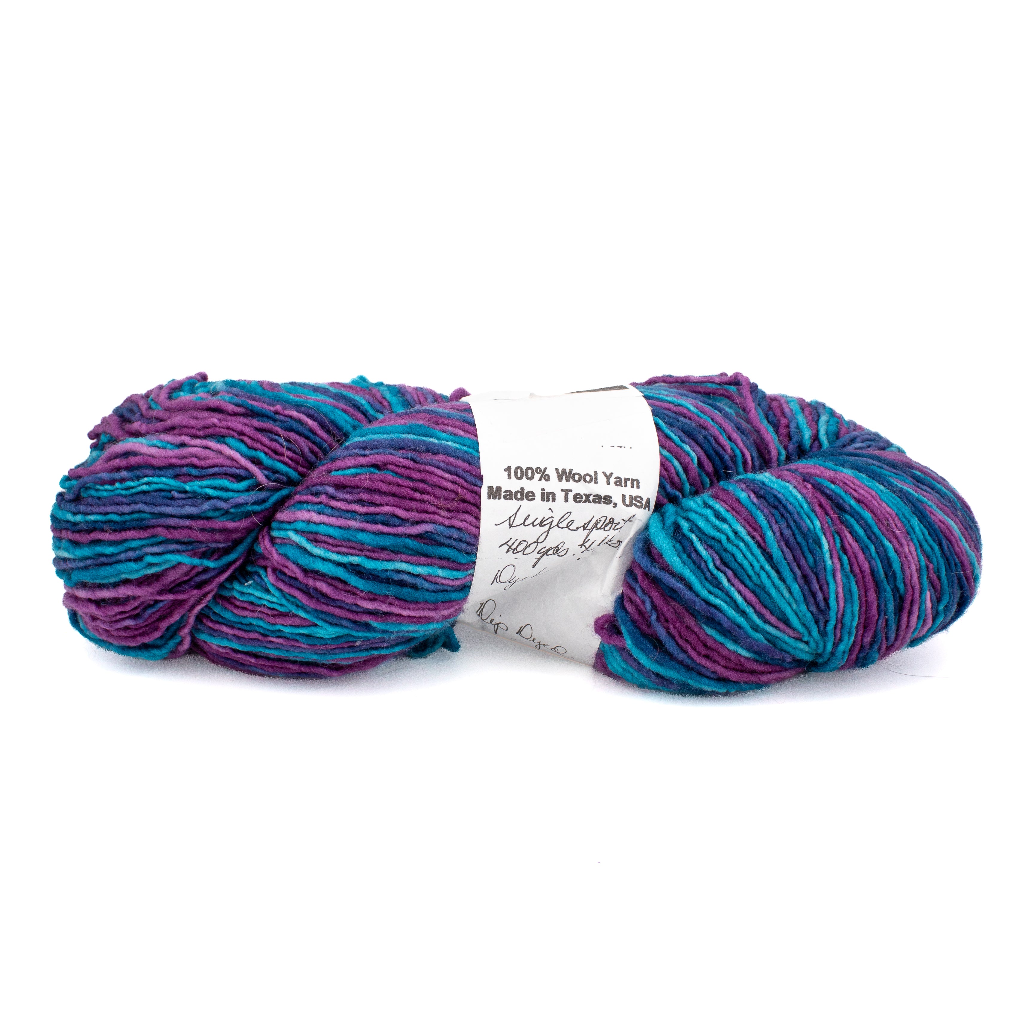 Plain & Fancy Sheep & Wool Co. Single Sport in Turquoise + Raspberry