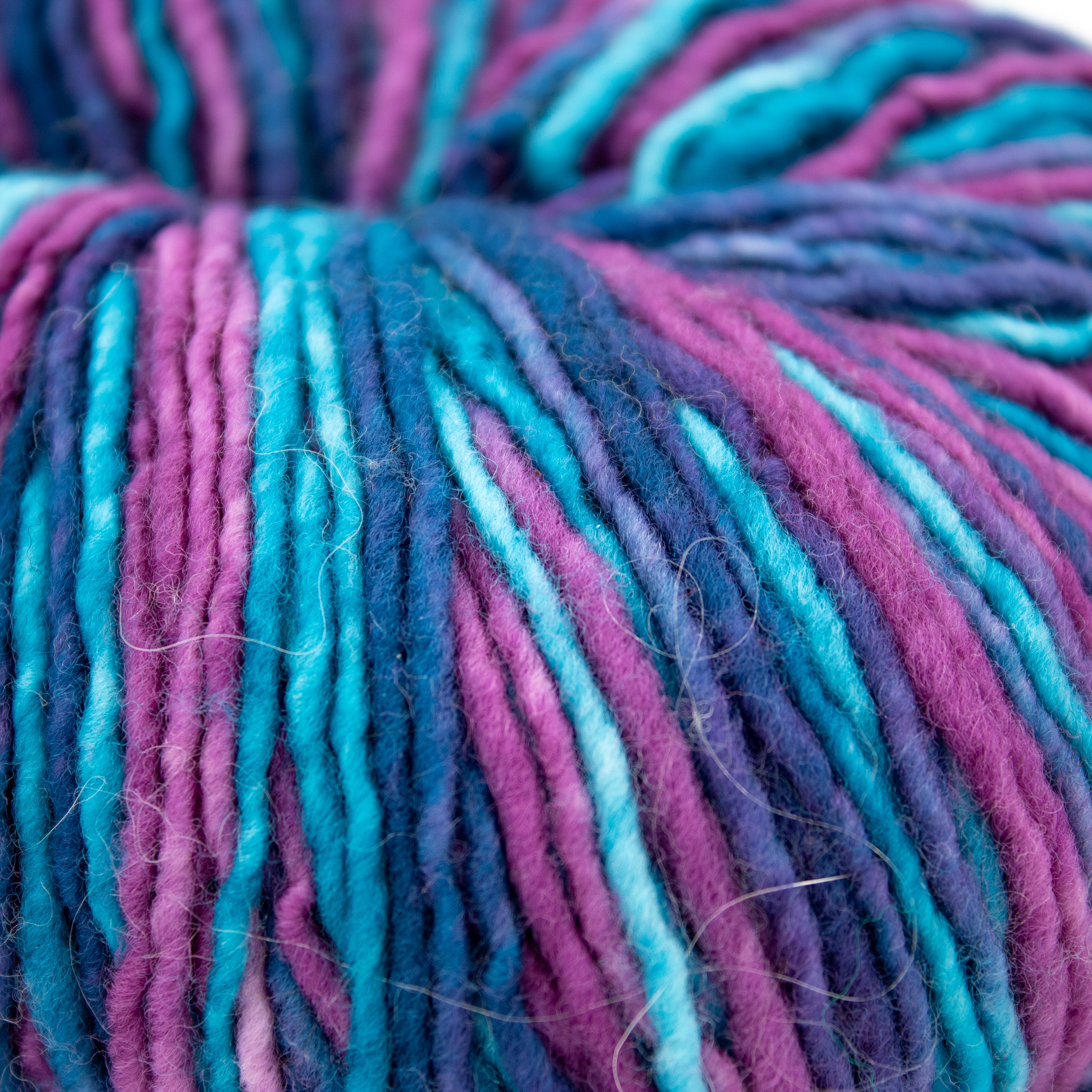 Plain & Fancy Sheep & Wool Co. Single Sport in Turquoise + Raspberry