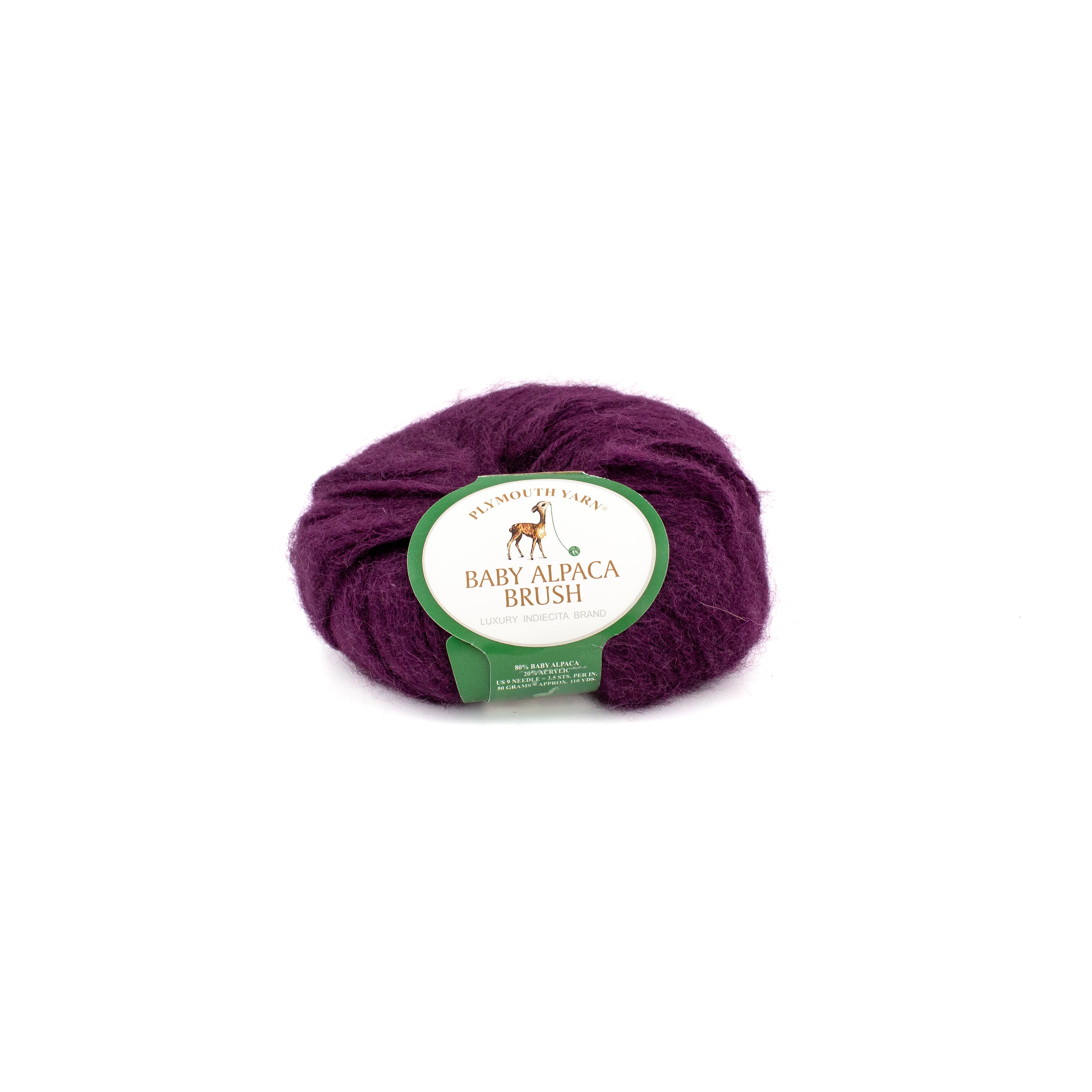 Plymouth Yarn Baby Alpaca Brush in Eggplant