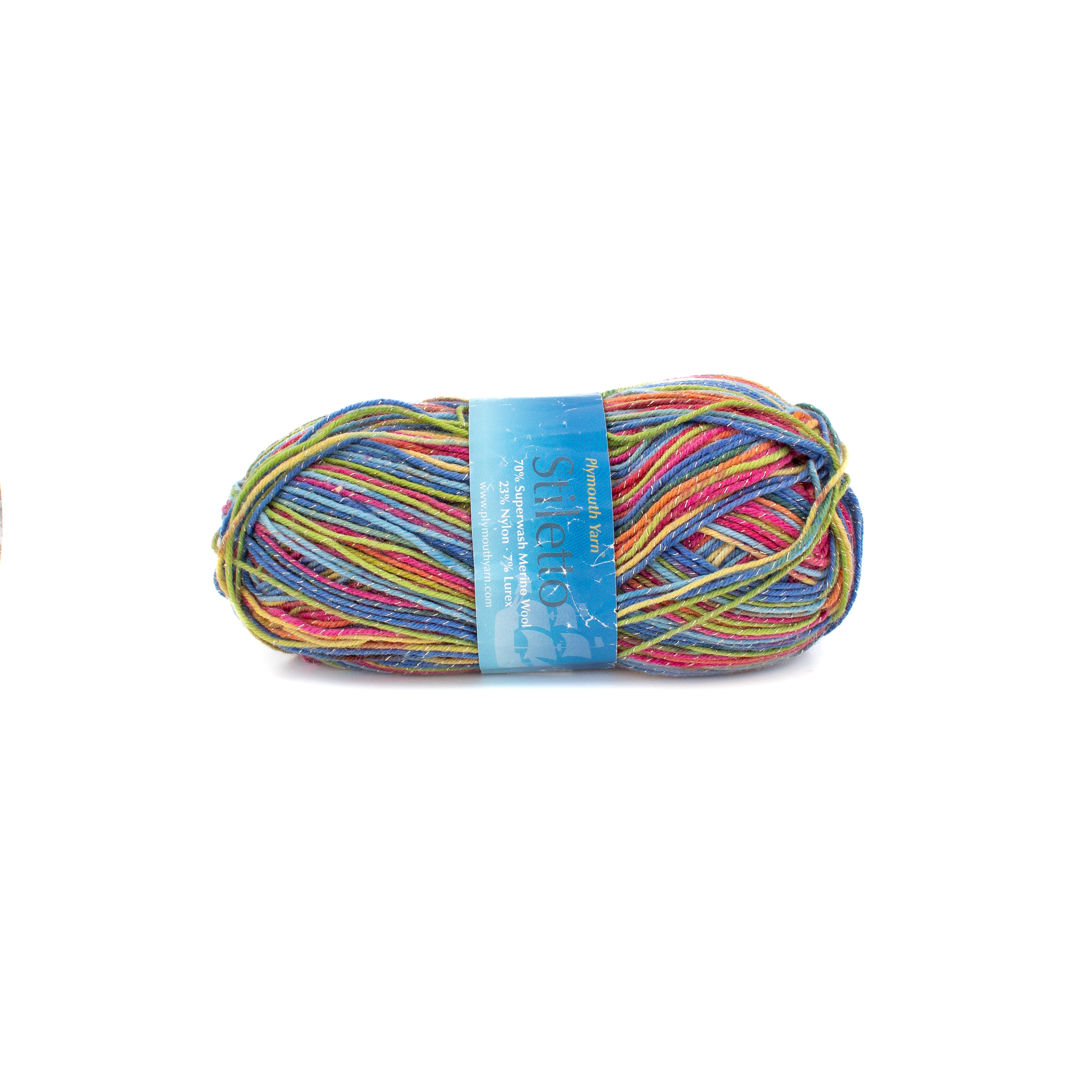Plymouth Yarn Stiletto in Rainbows