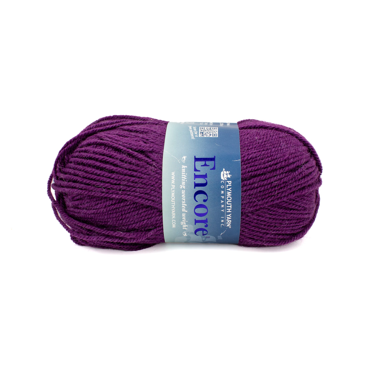 Plymouth Yarns Encore Worsted in Dark Purple