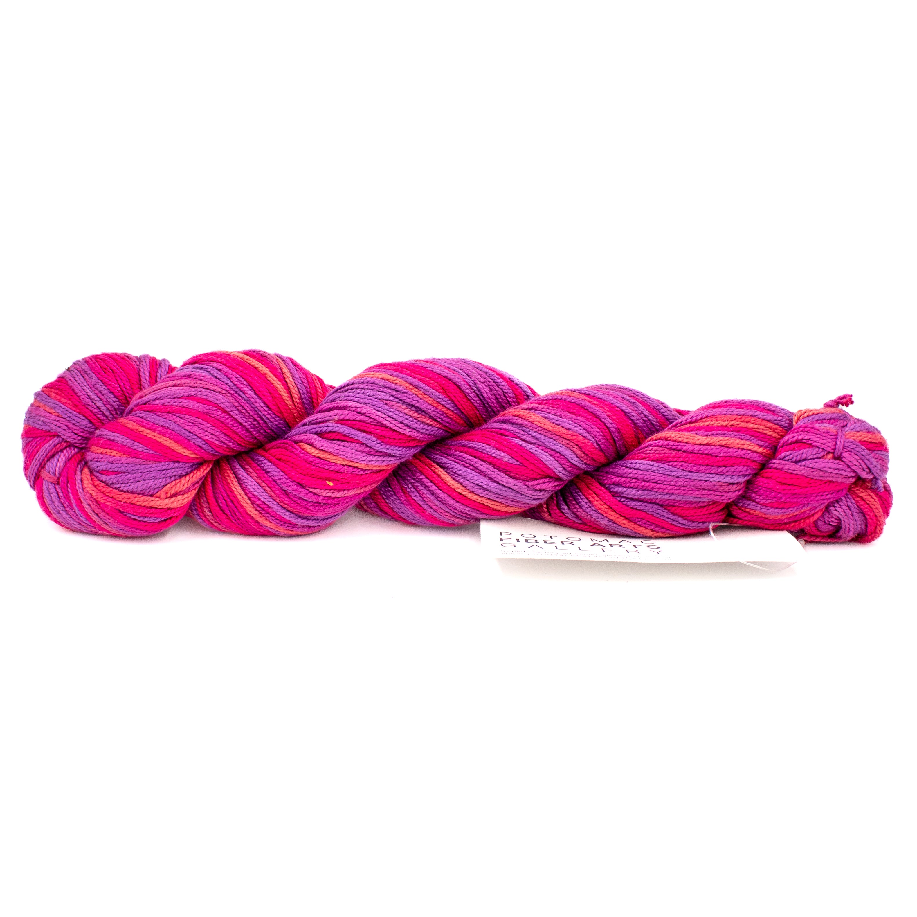 Potomac Fiber Arts Gallery Painted 4-Ply Silk by Carol Bodin in Pink Multi