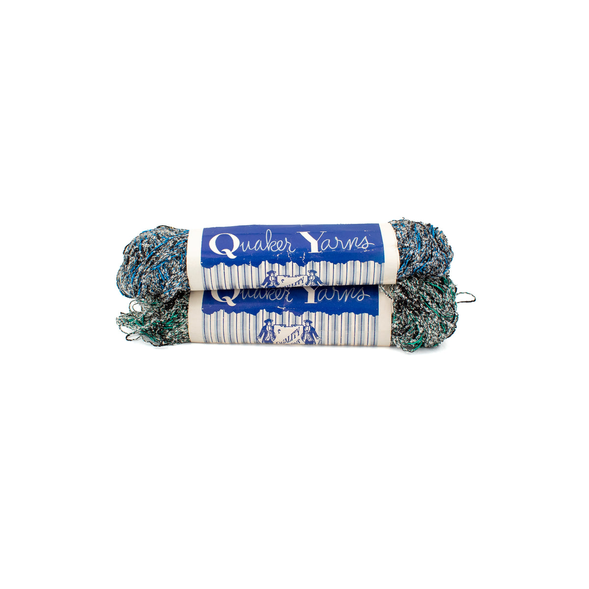 Quaker Yarns Tweed Set of 9 in Blue + Green Colorways