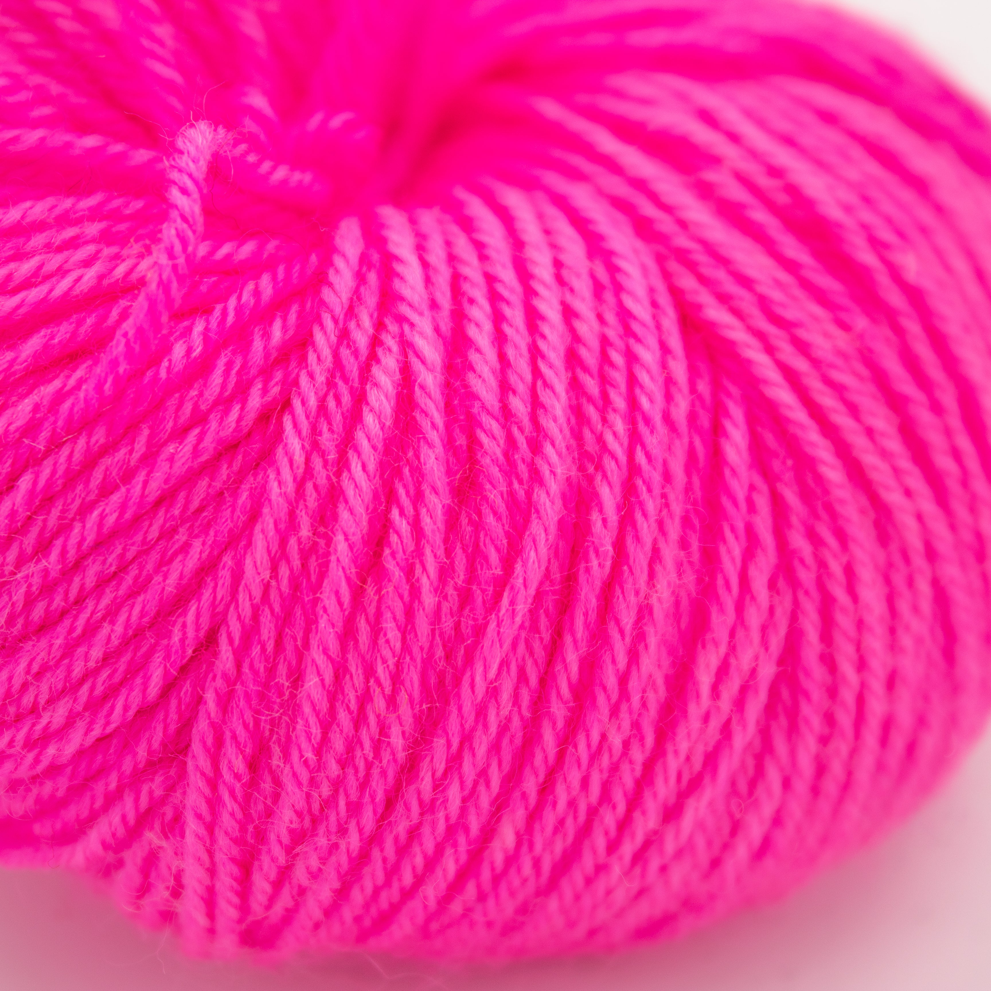 Rain City Knits Super Sock in Hot Pink