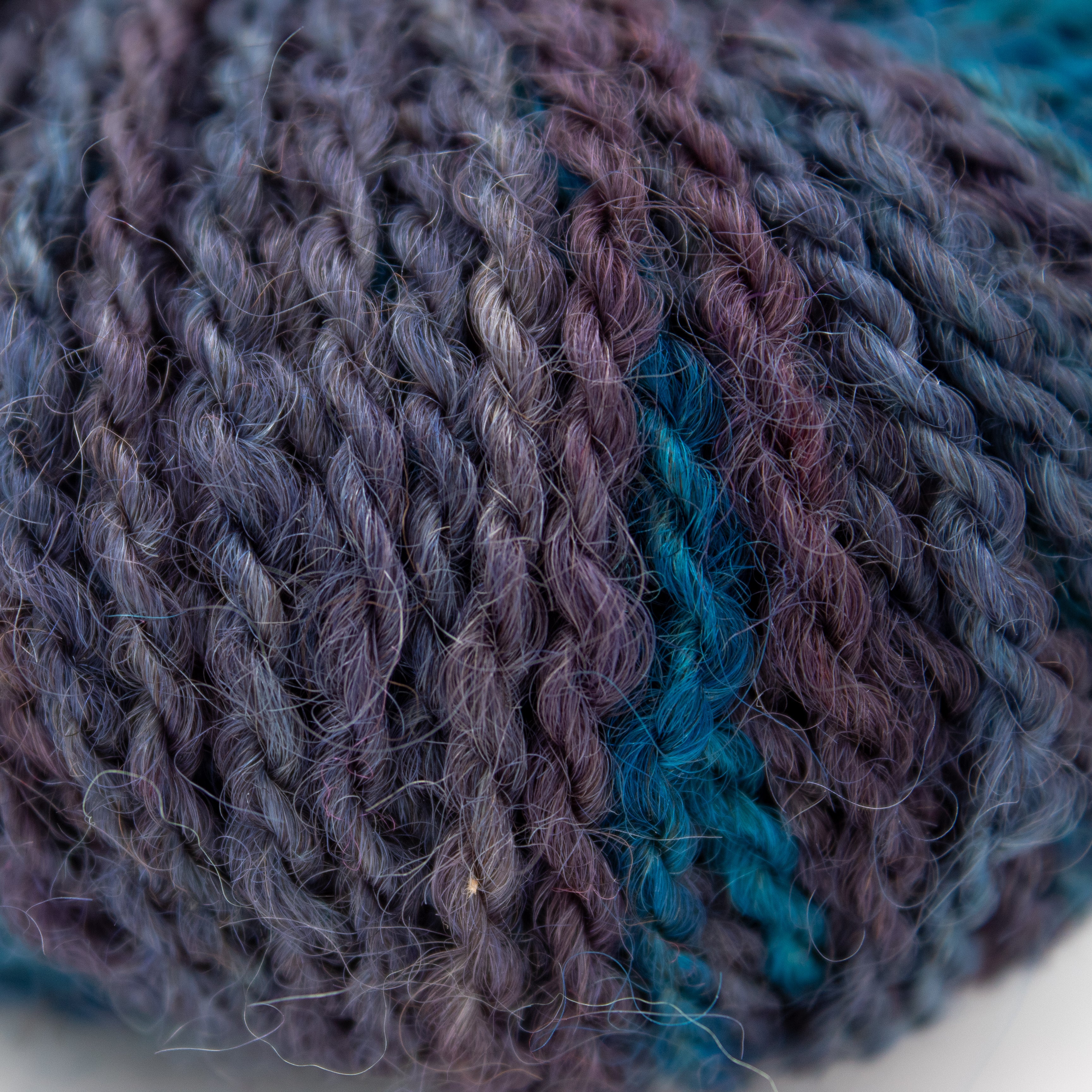Rainey Creek Fiber Romney Sport Weight in Dark Blue Multi