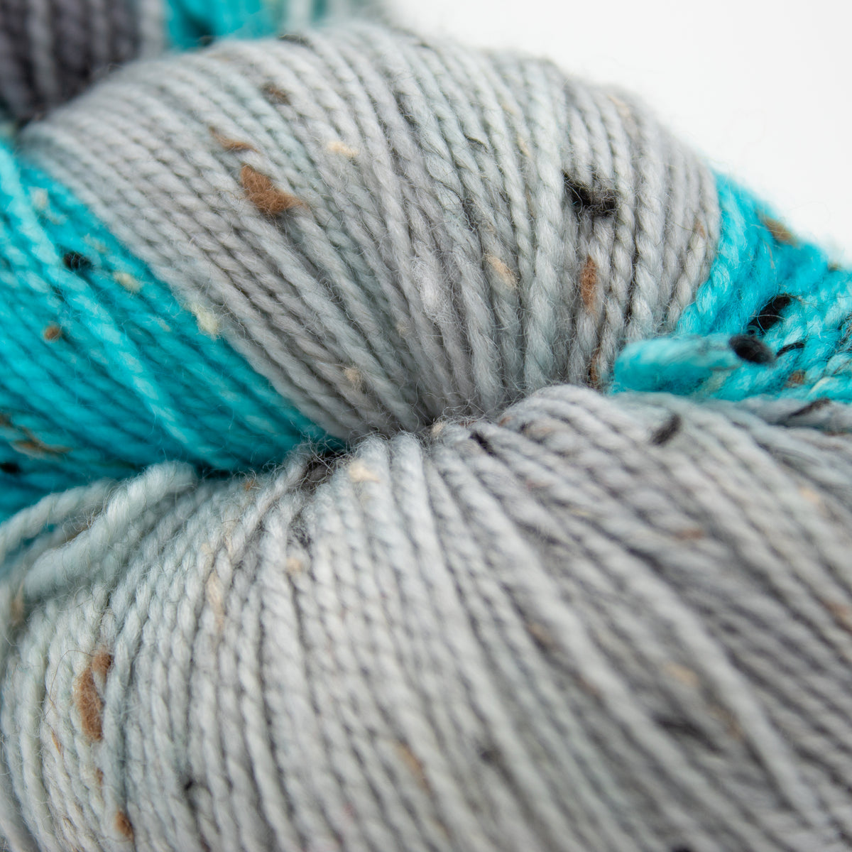 Robin's Nest Fiber Arts RN Donegal Sock in Blue + White