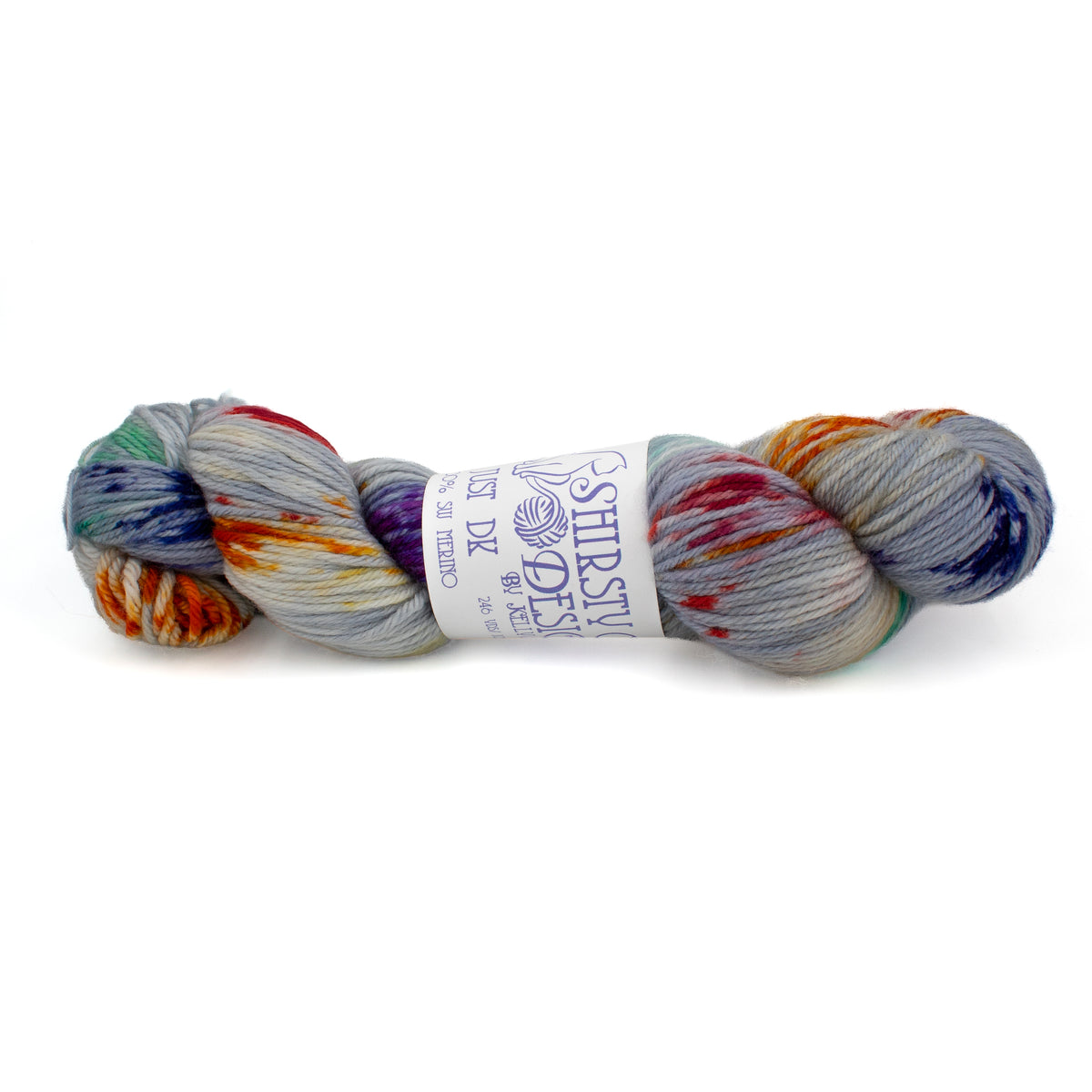 Shirsty Cat Designs Just DK in Rainbow Over Yarnphoria