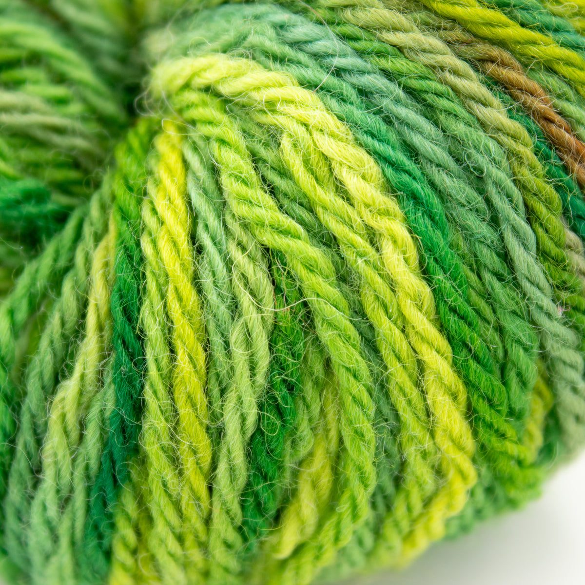 Spirit Trail Fiberworks 100% BFL in Green Multi