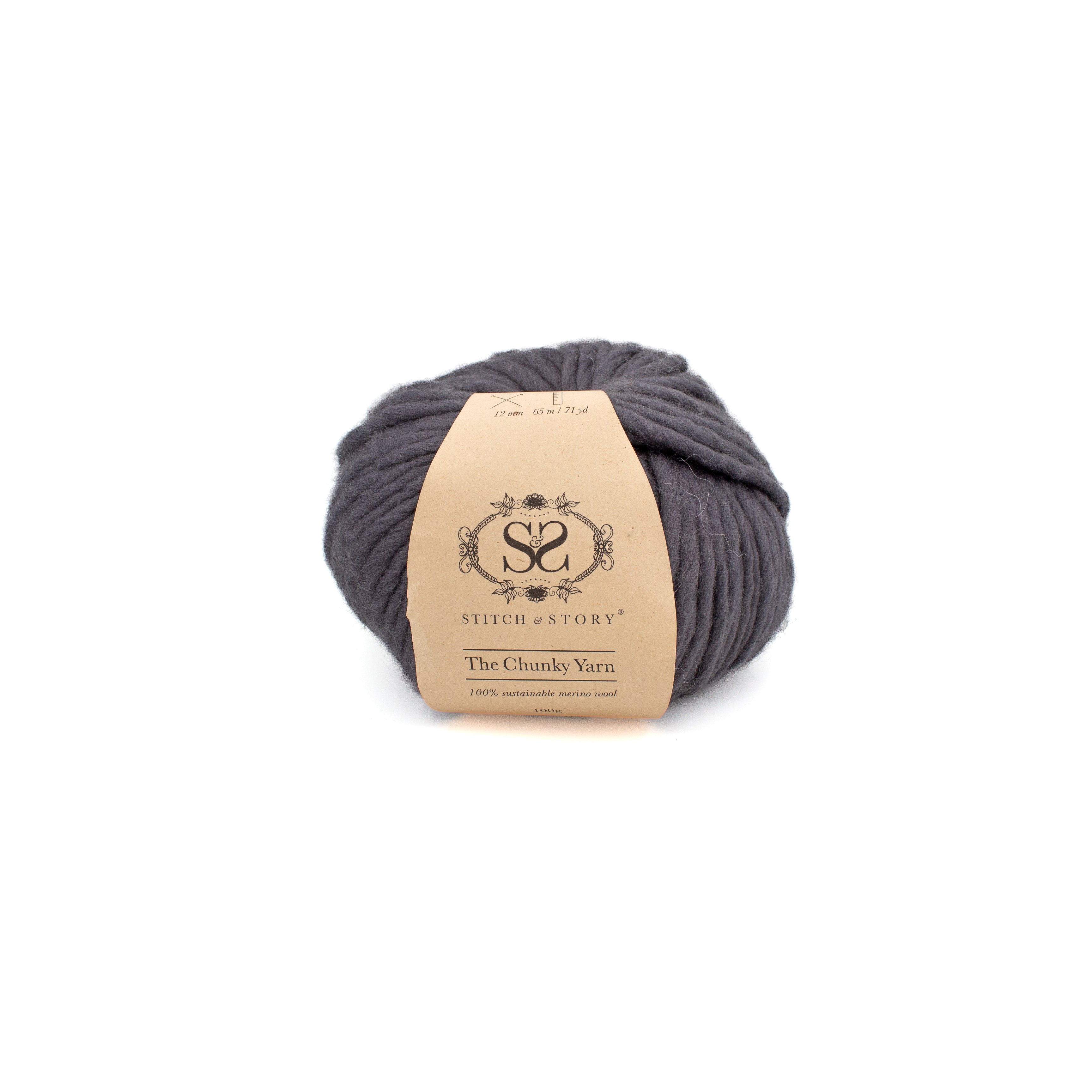 Stitch & Story The Chunky Yarn in Fossil Grey