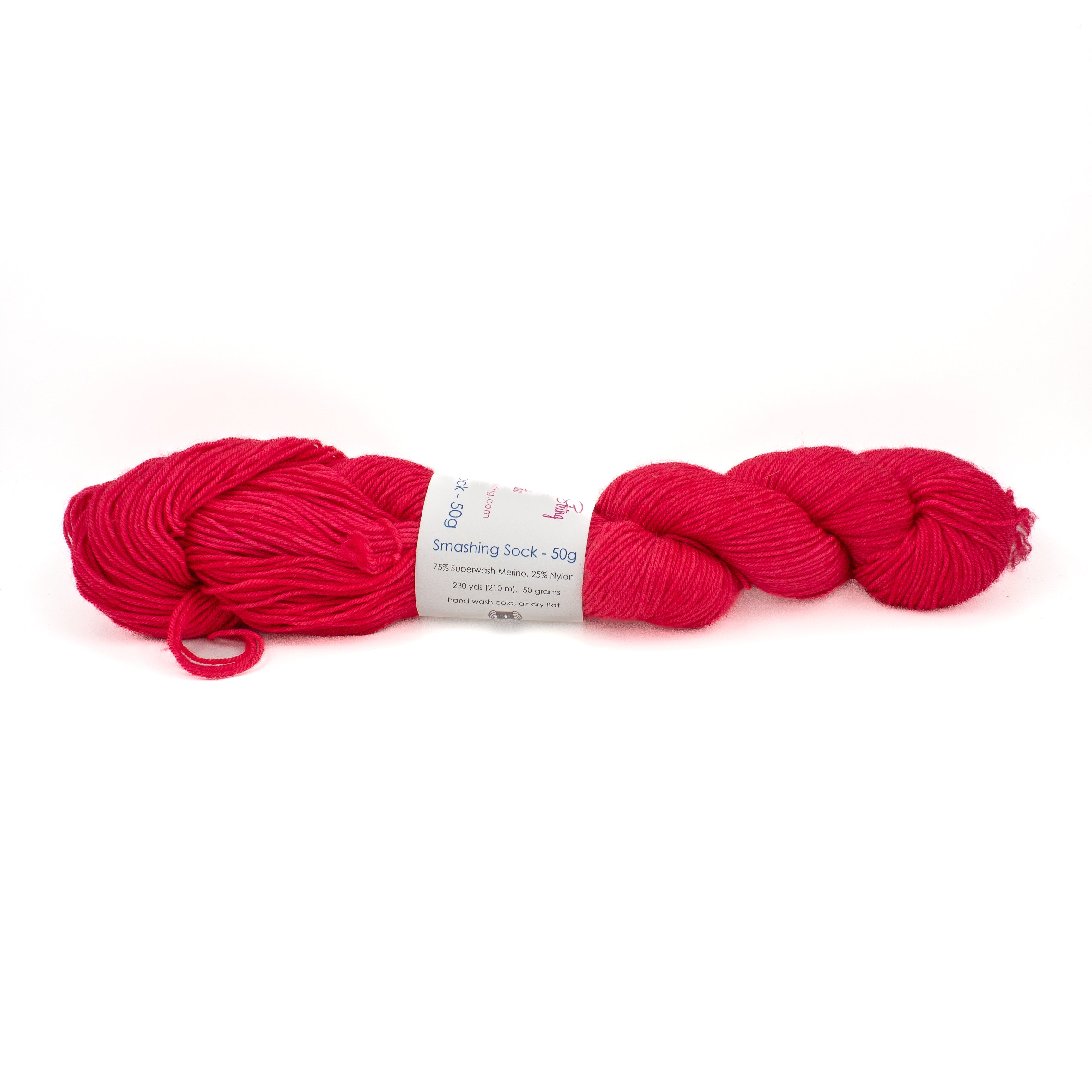 Stunning String Studio Smashing Sock 50g in Scarlet