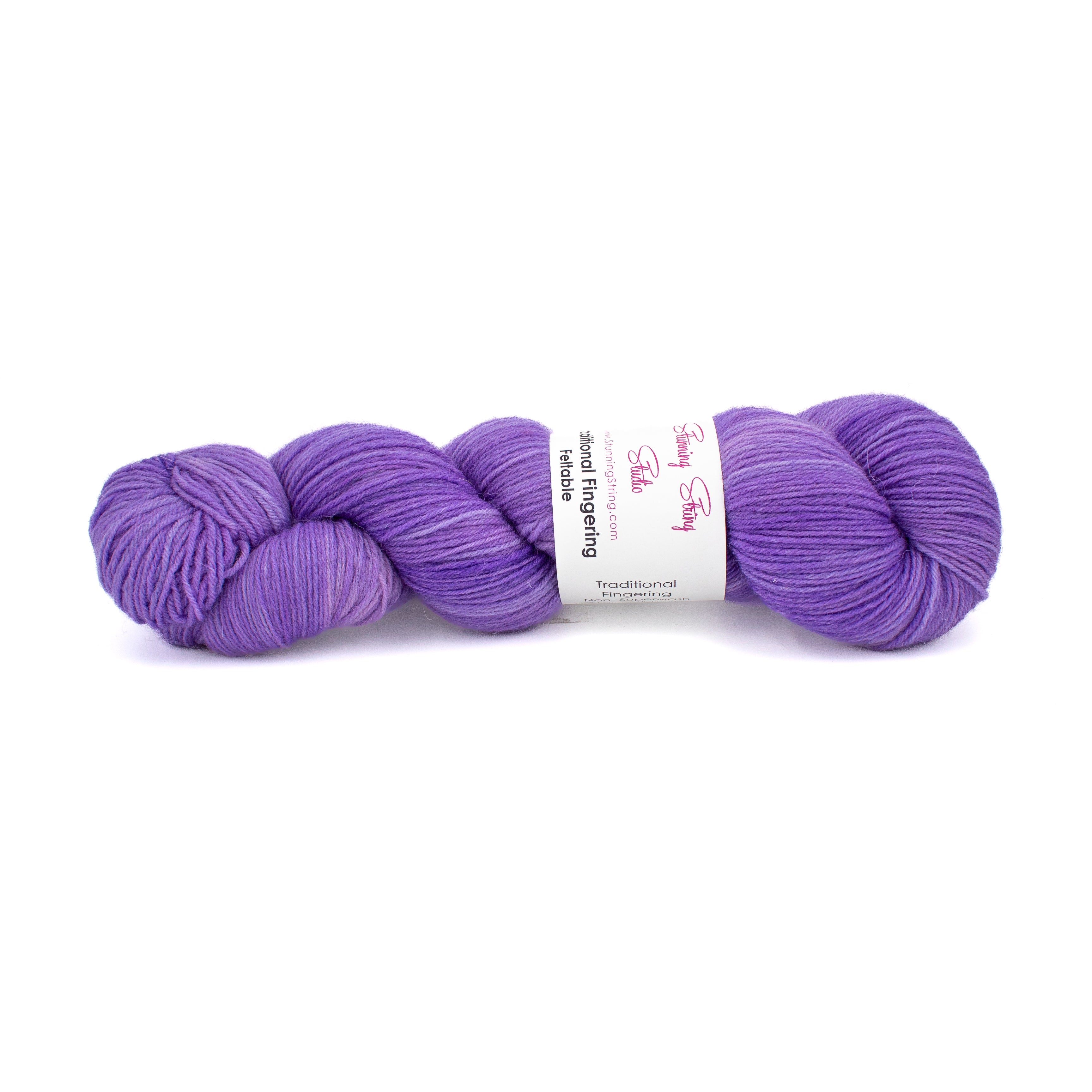 Stunning String Studio Traditional Fingering in Amethyst