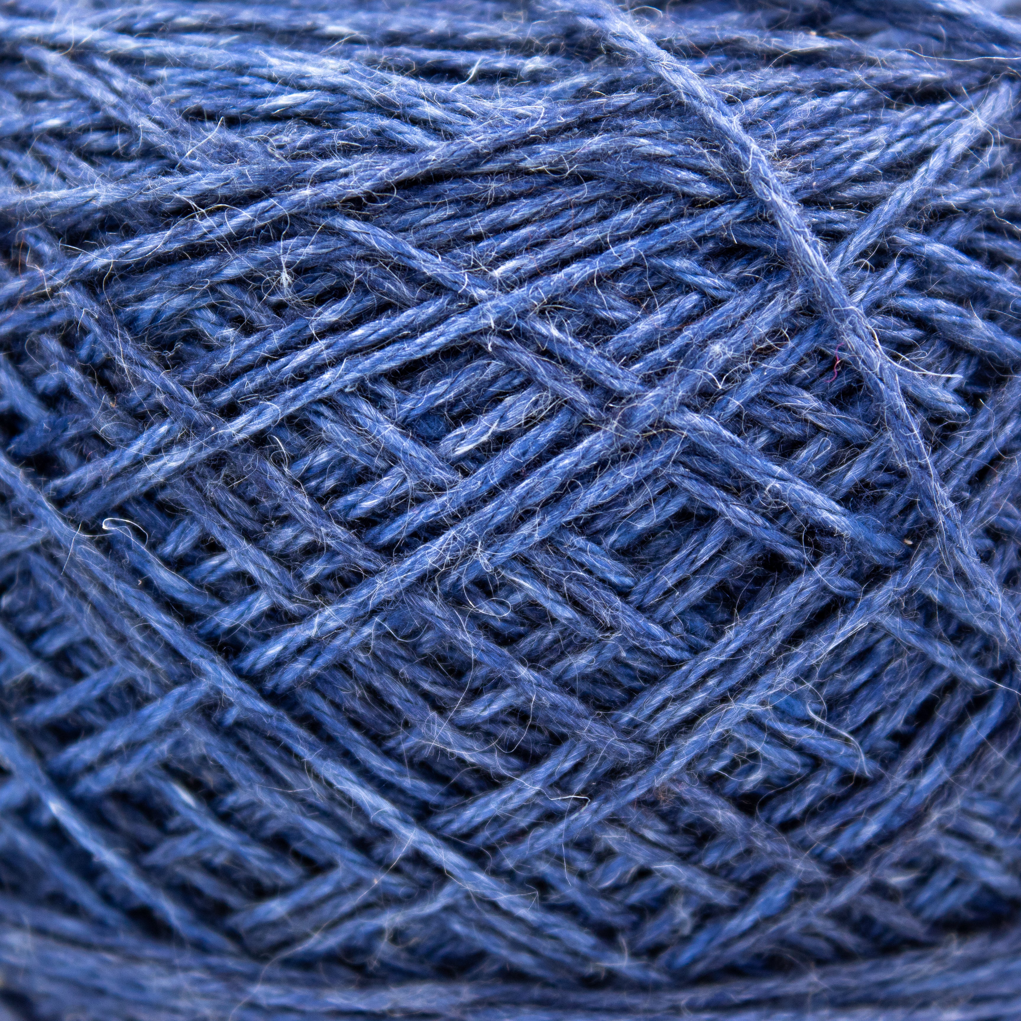 SweetGeorgia Flaxen Silk Fine in Marine (CAKED)