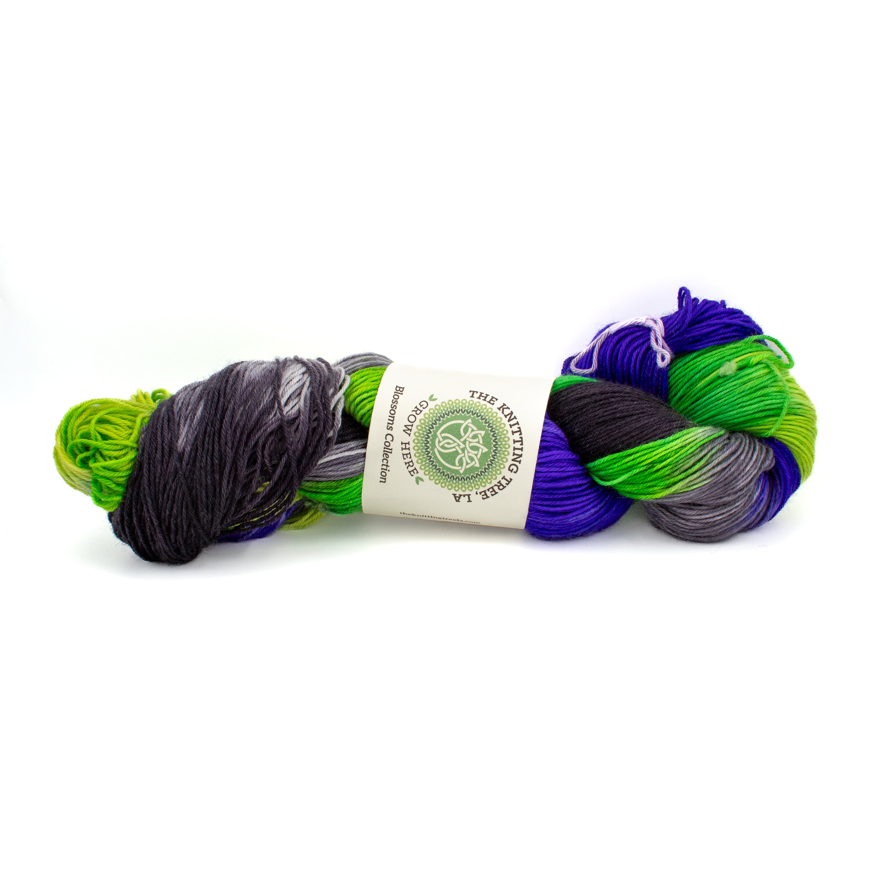 The Knitting Tree Blossoms Collection Petal Sock in Galaxy