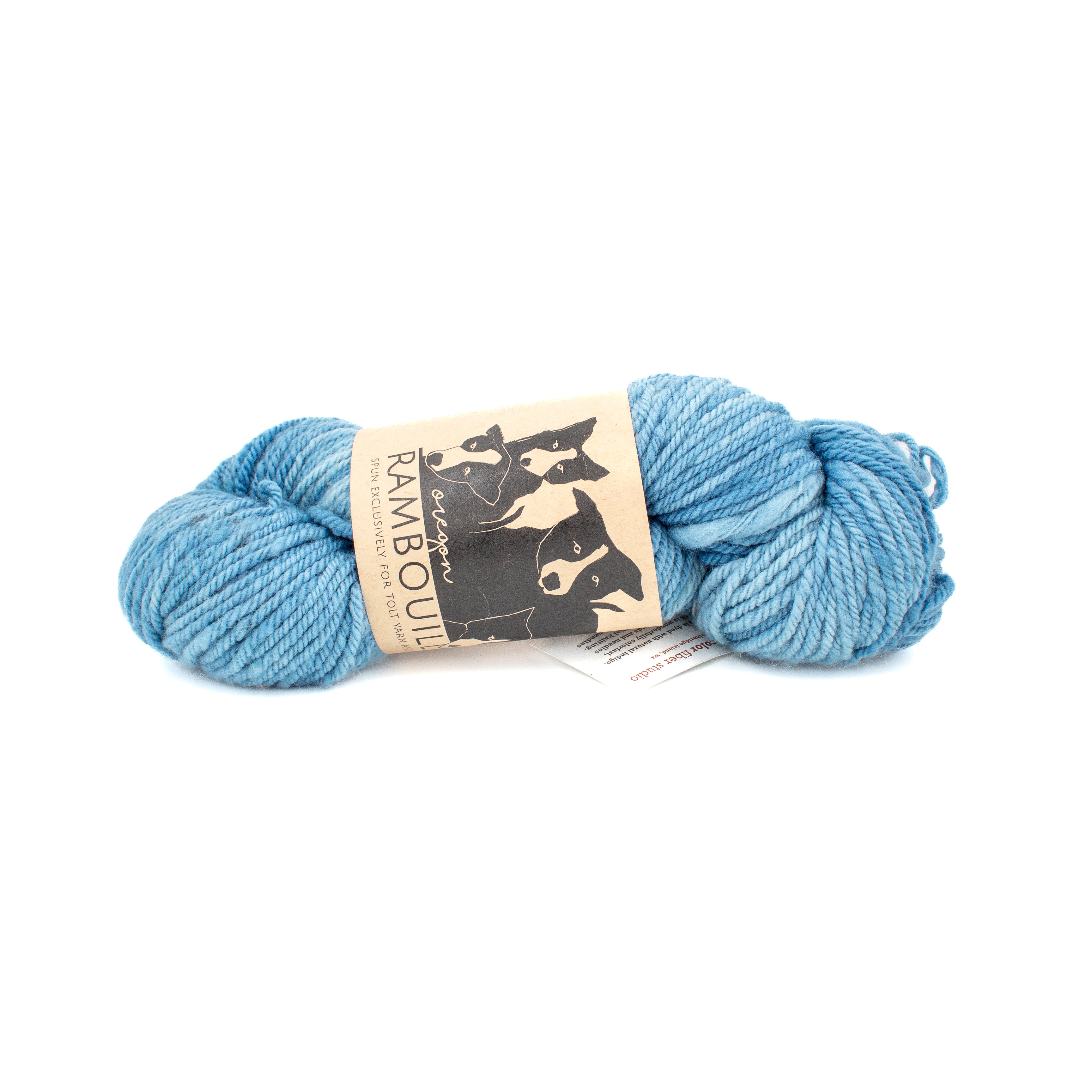 Tolt Yarn and Wool Oregon Rambouillet in Local Color Fiber Studio Indigo