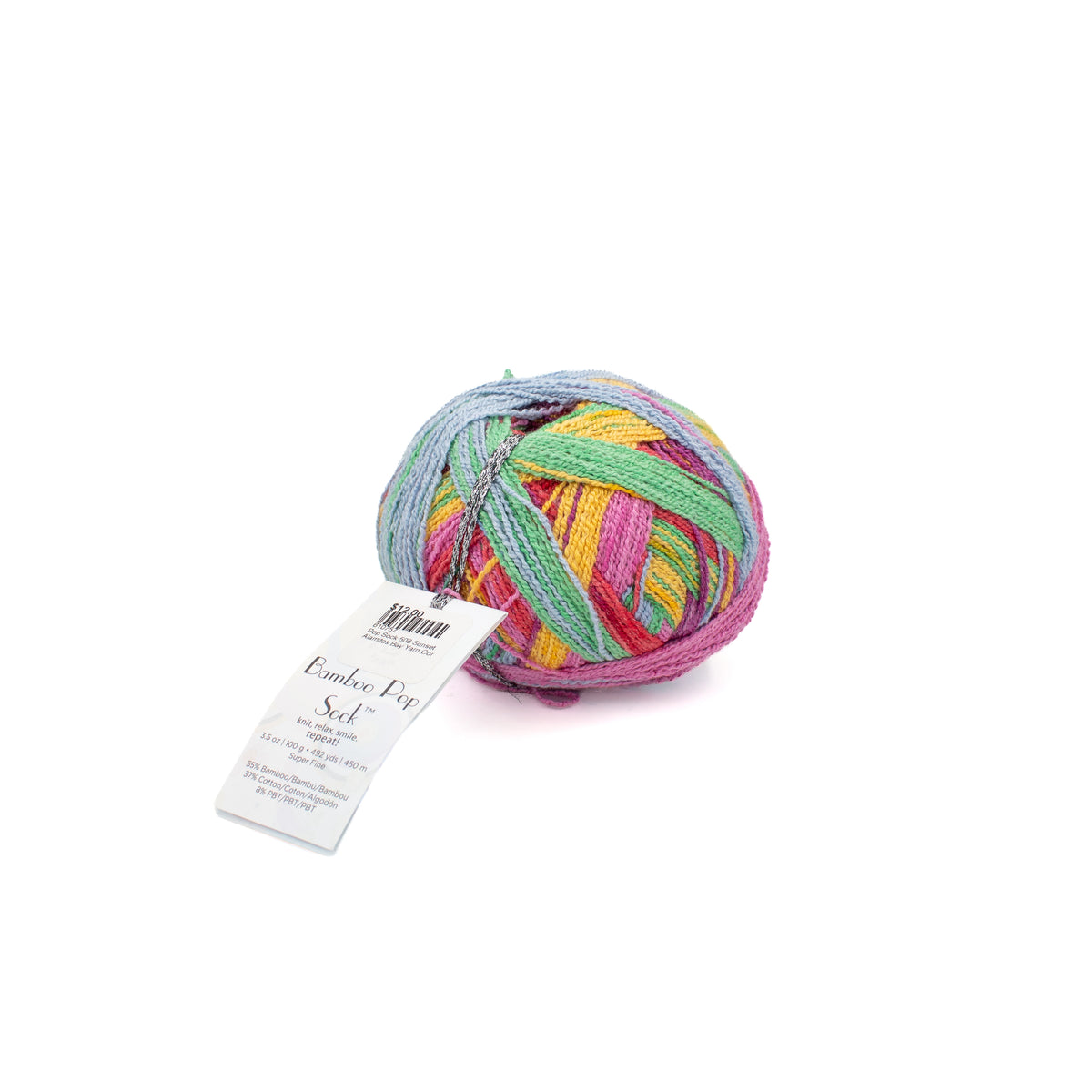 Universal Yarn Bamboo Pop Sock in Sunset (508)