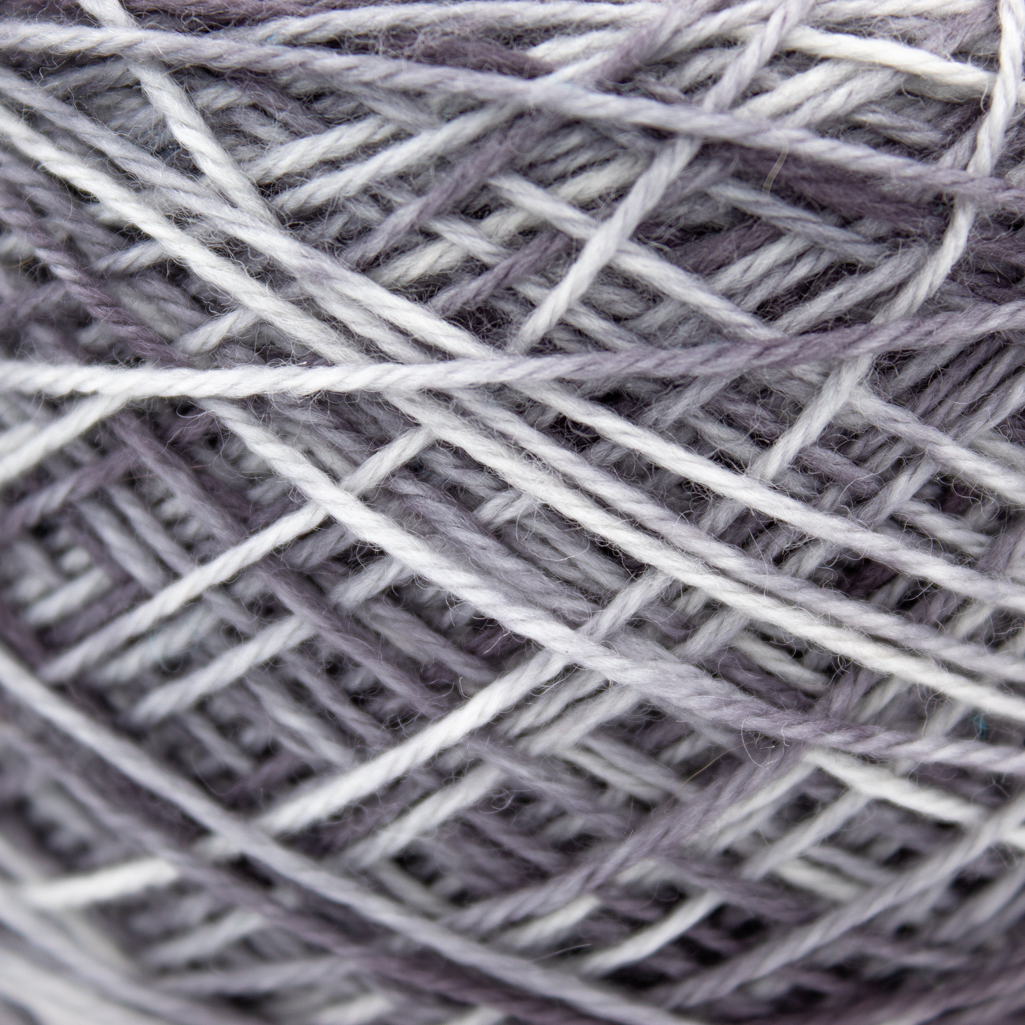 Unknown Fingering Weight Yarn in Grey Multi (CAKED)