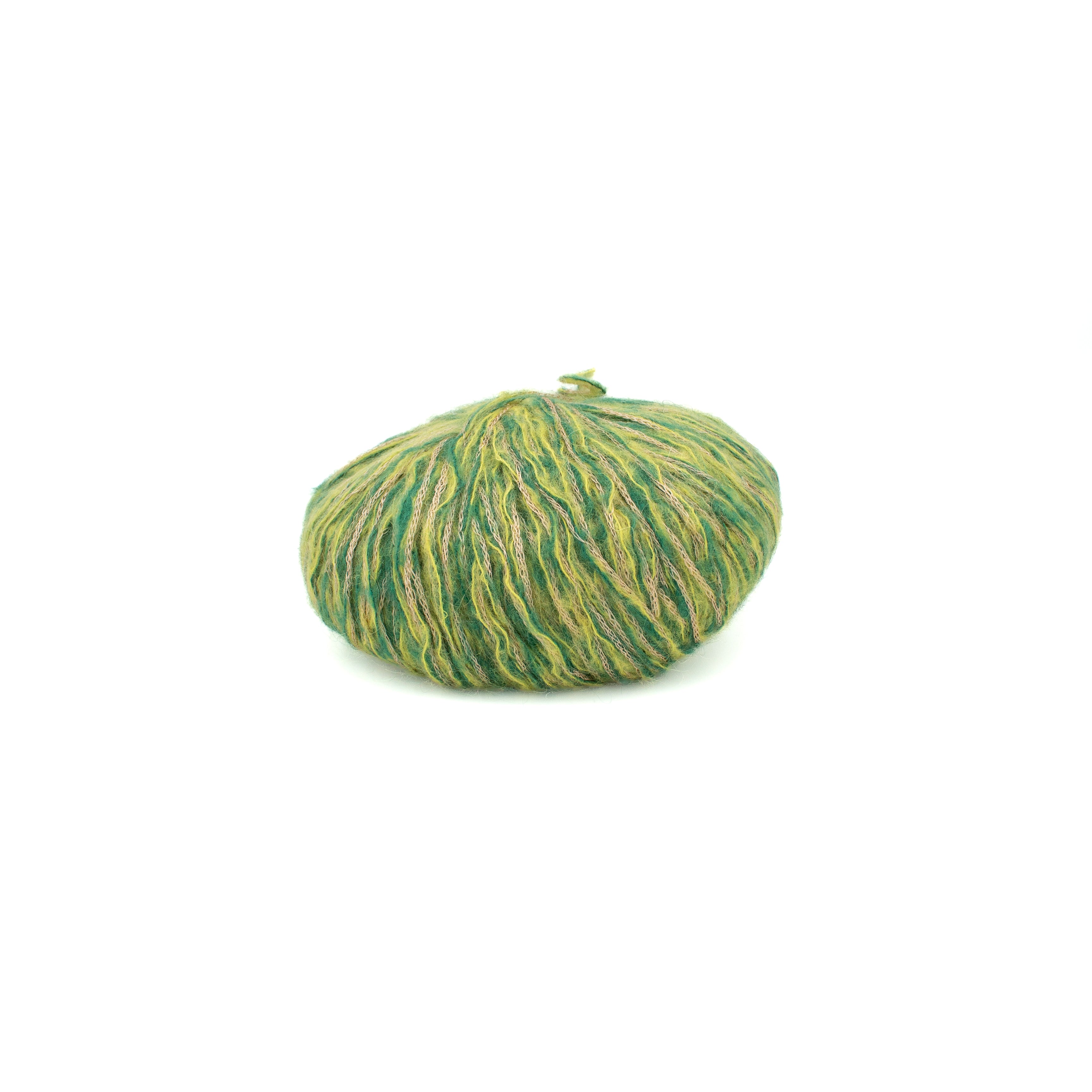 Unknown Mohair Novelty Yarn in Green Gold