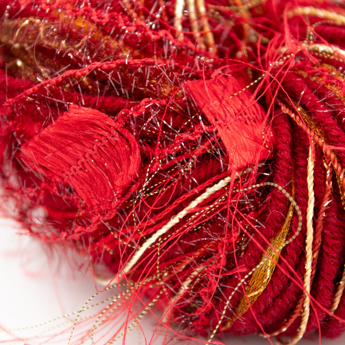 Unknown Red & Gold Art Yarn