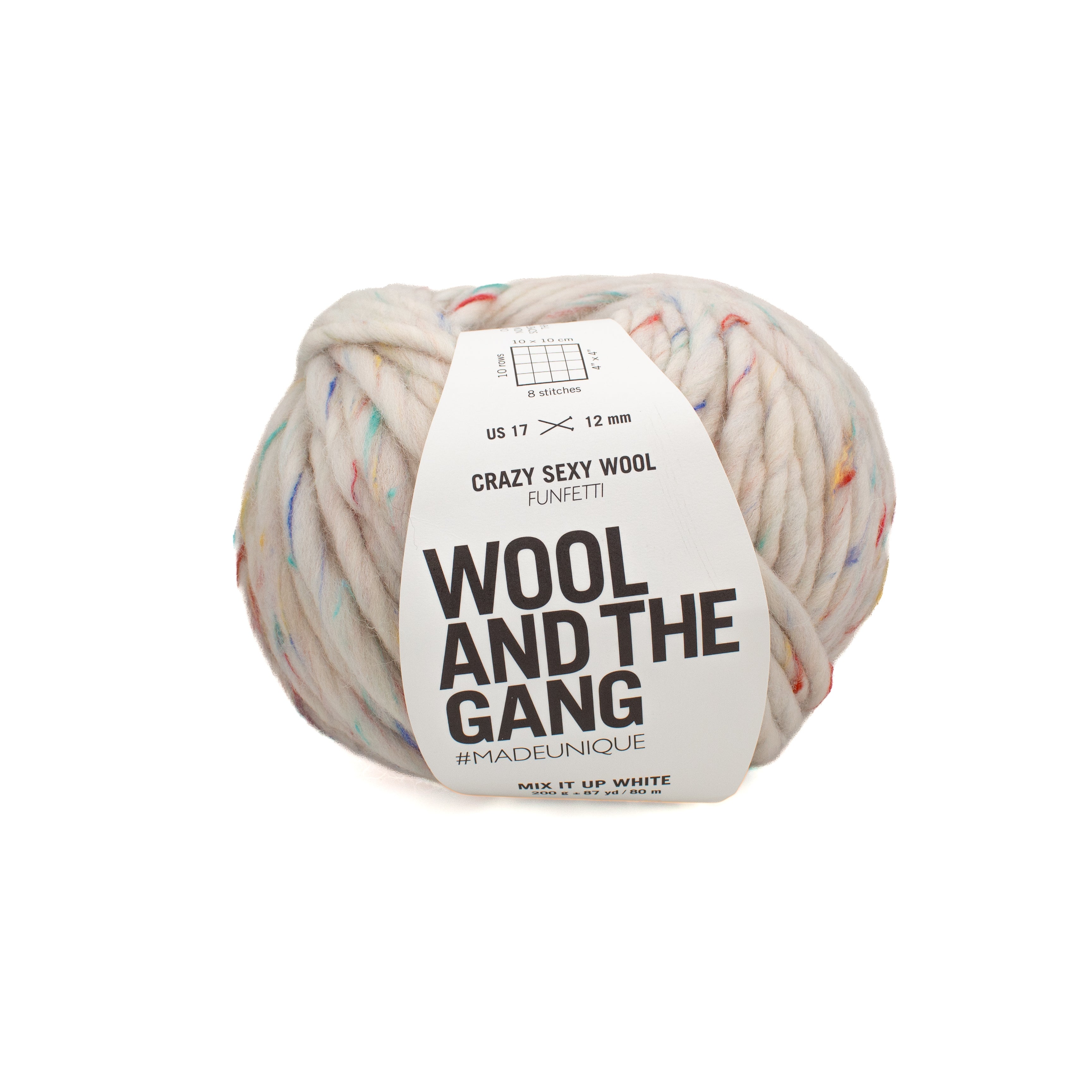 Wool and the Gang Crazy Sexy Wool in Mix It Up White