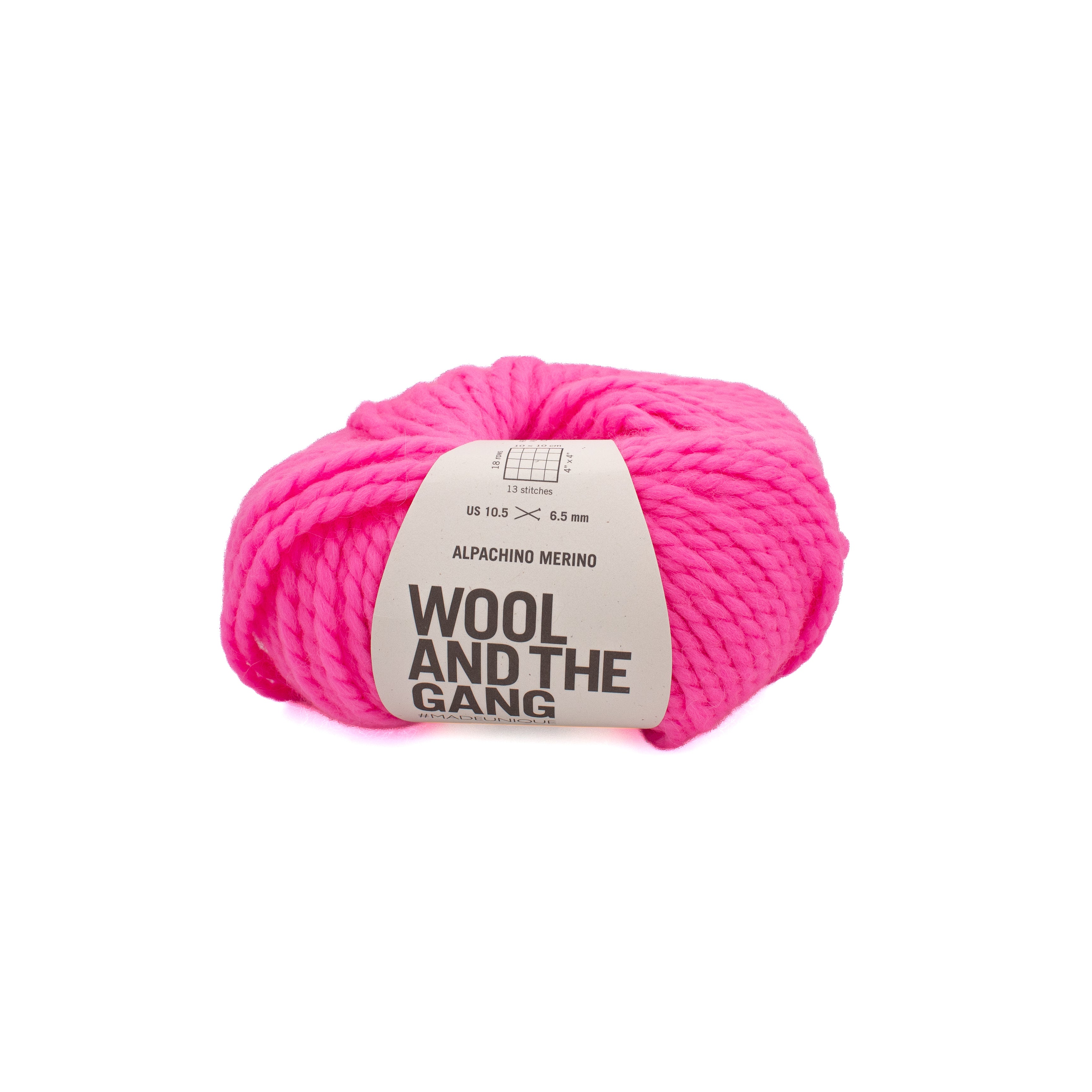 Wool and the Gang Alpachino Merino in Bubblegum Pink