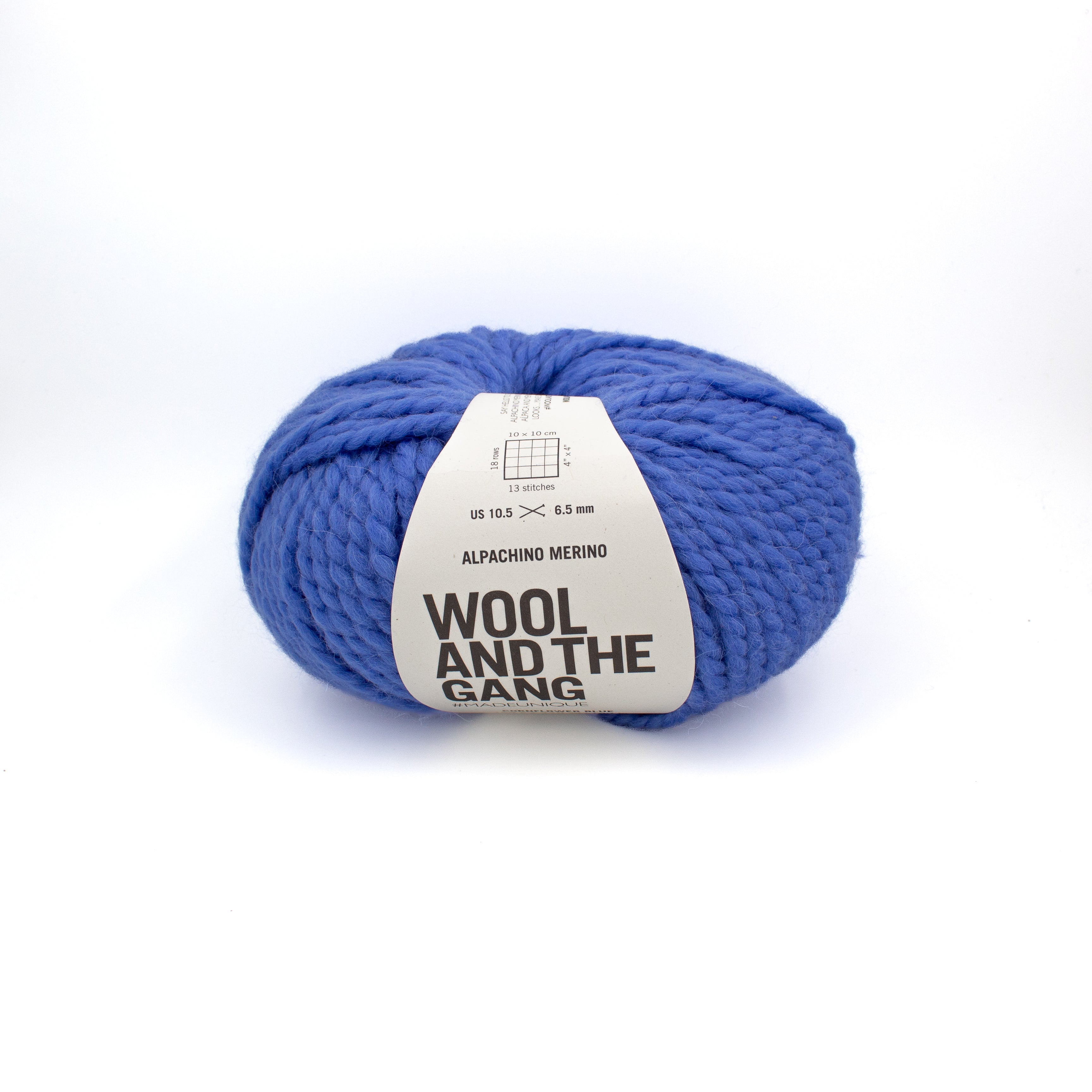 Wool and the Gang Alpachino Merino in Cornflower Blue
