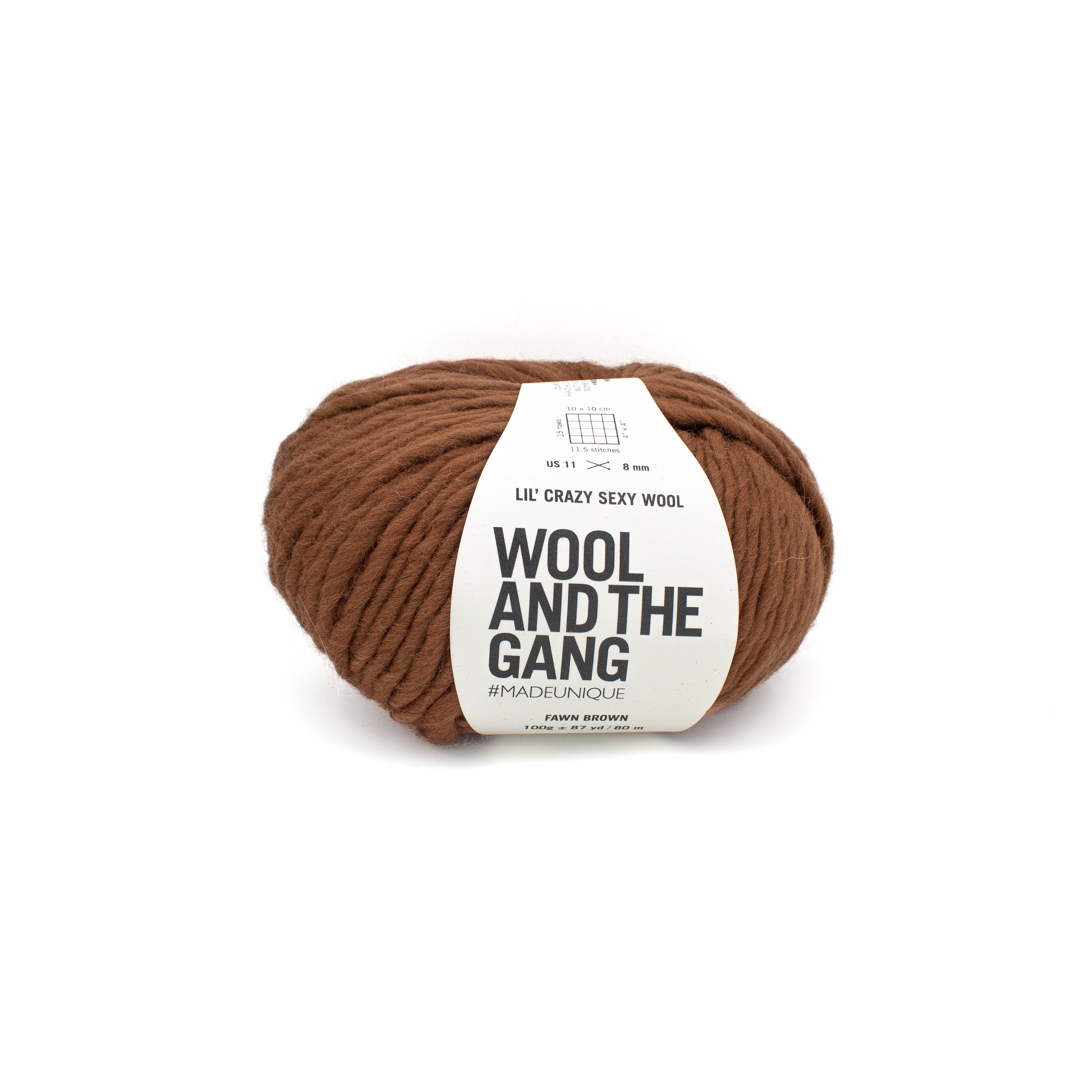 Wool and the Gang Lil' Crazy Sexy Wool in Fawn Brown