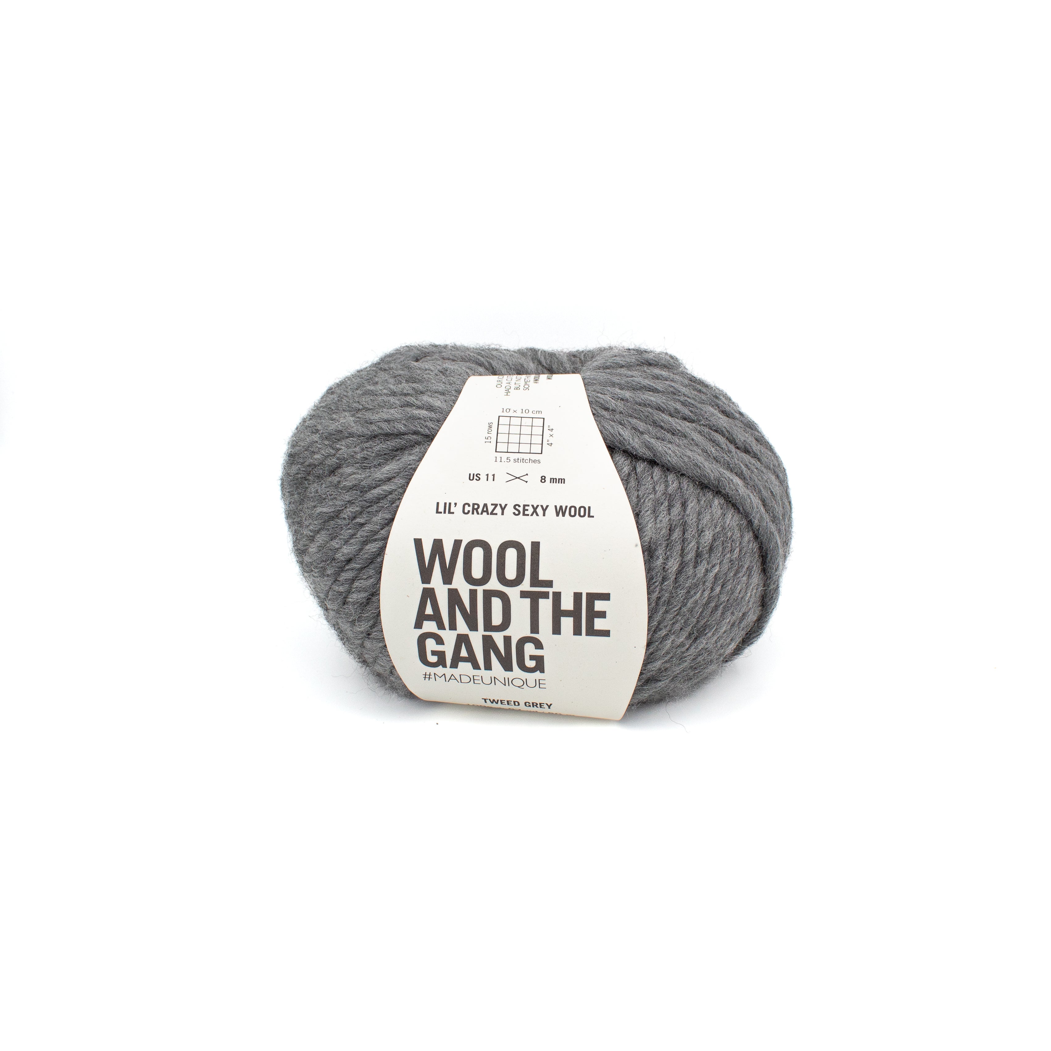 Wool and the Gang Lil' Crazy Sexy Wool in Tweed Grey