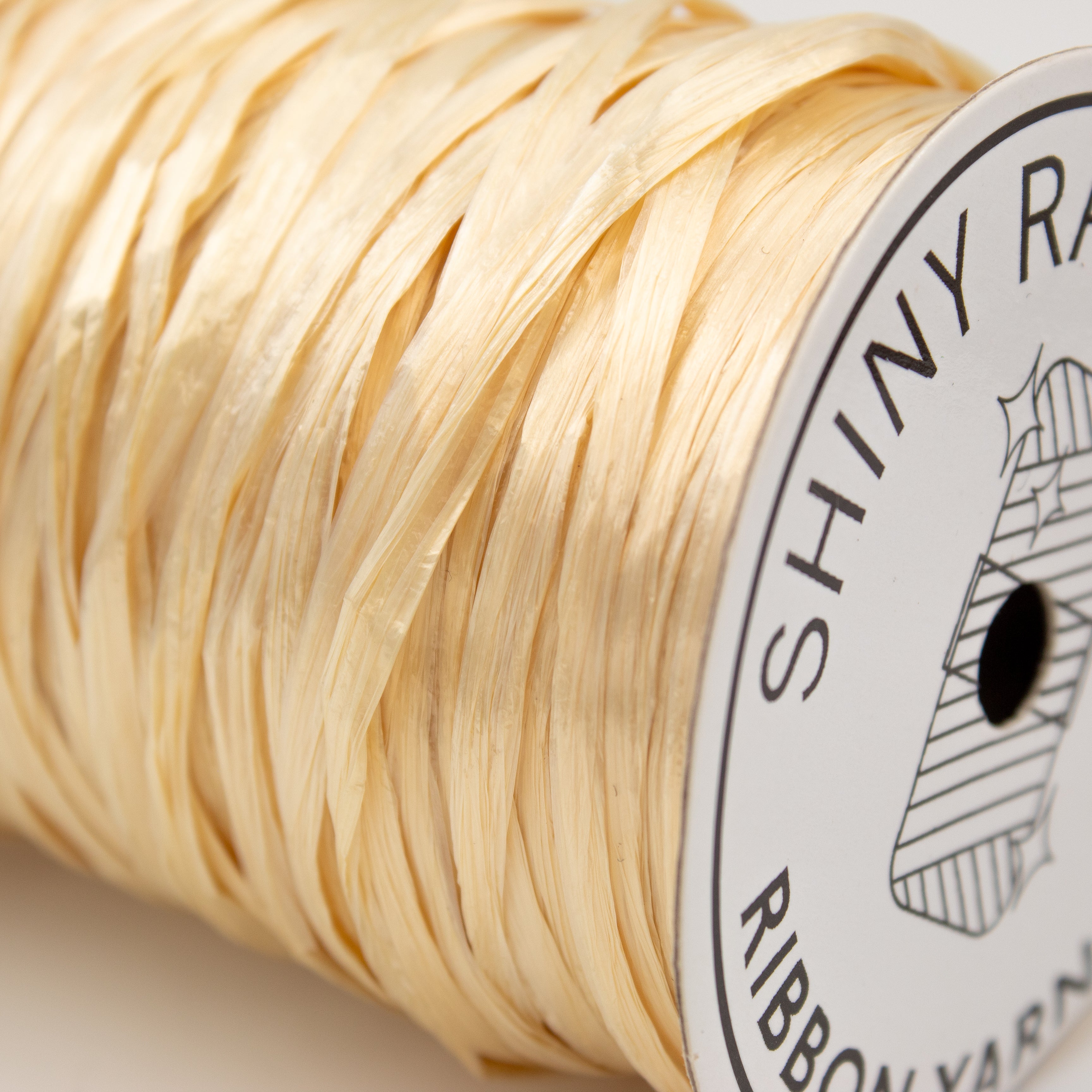Wool and the Gang Shiny Ra Ra Raffia Ribbon Yarn in Sunkiss Gold