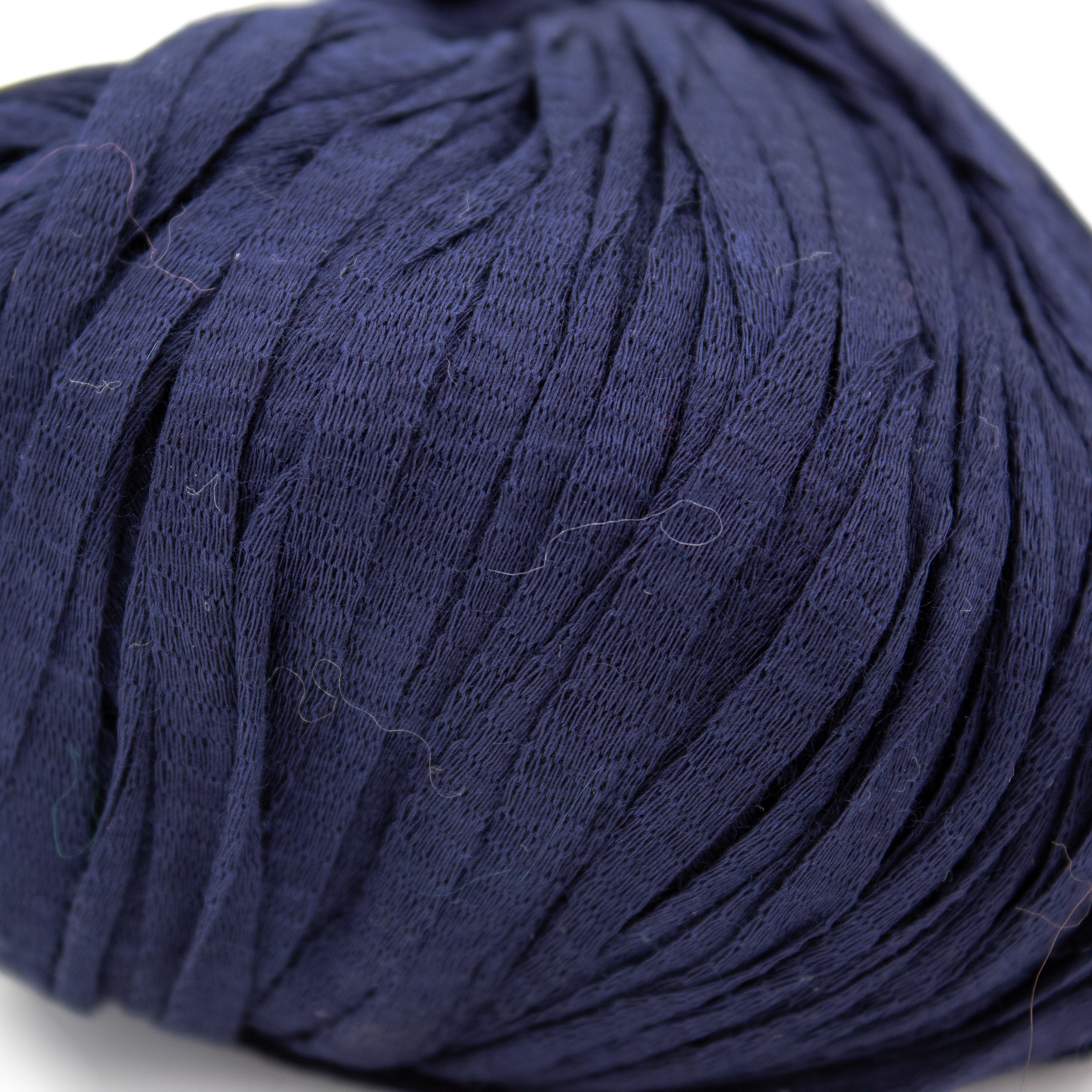 Wool and the Gang Tina Tape Yarn in Midnight Blue